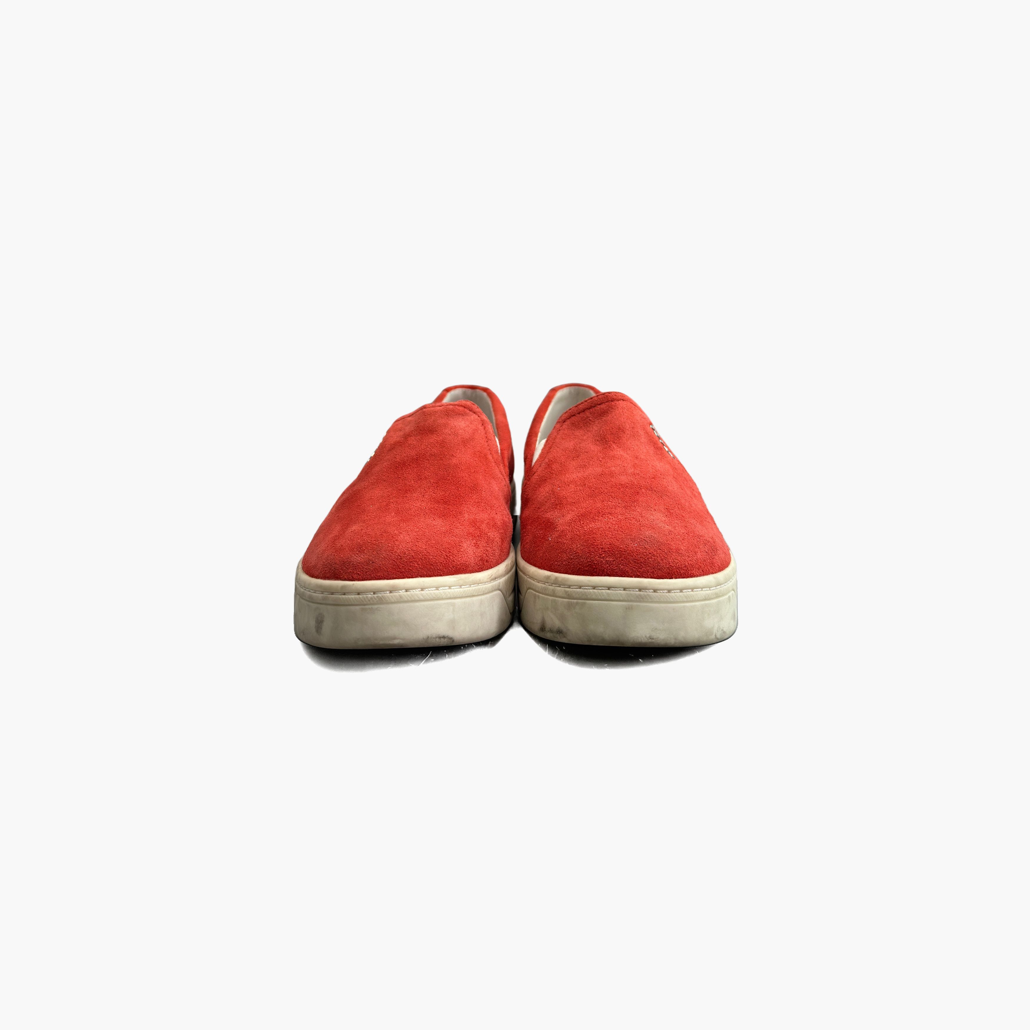 Prada Prada Suede Slip On Sneakers Red Size 36 Size US 6 / IT 36 - 5 Thumbnail