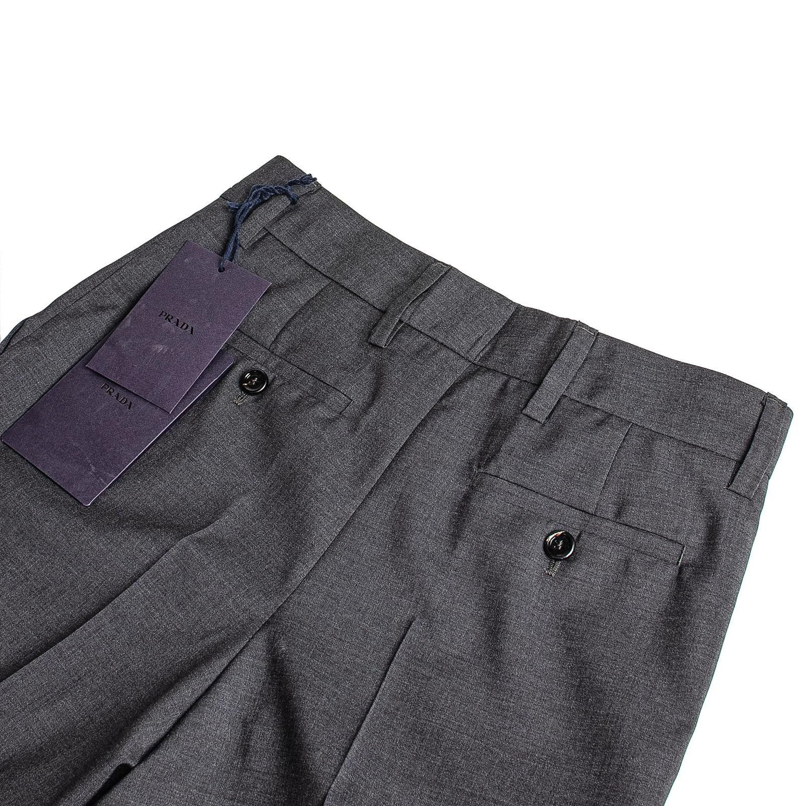 Prada Prada Grey Wool Trousers Size 38 Size 26" / US 2 / IT 38 - 8 Thumbnail