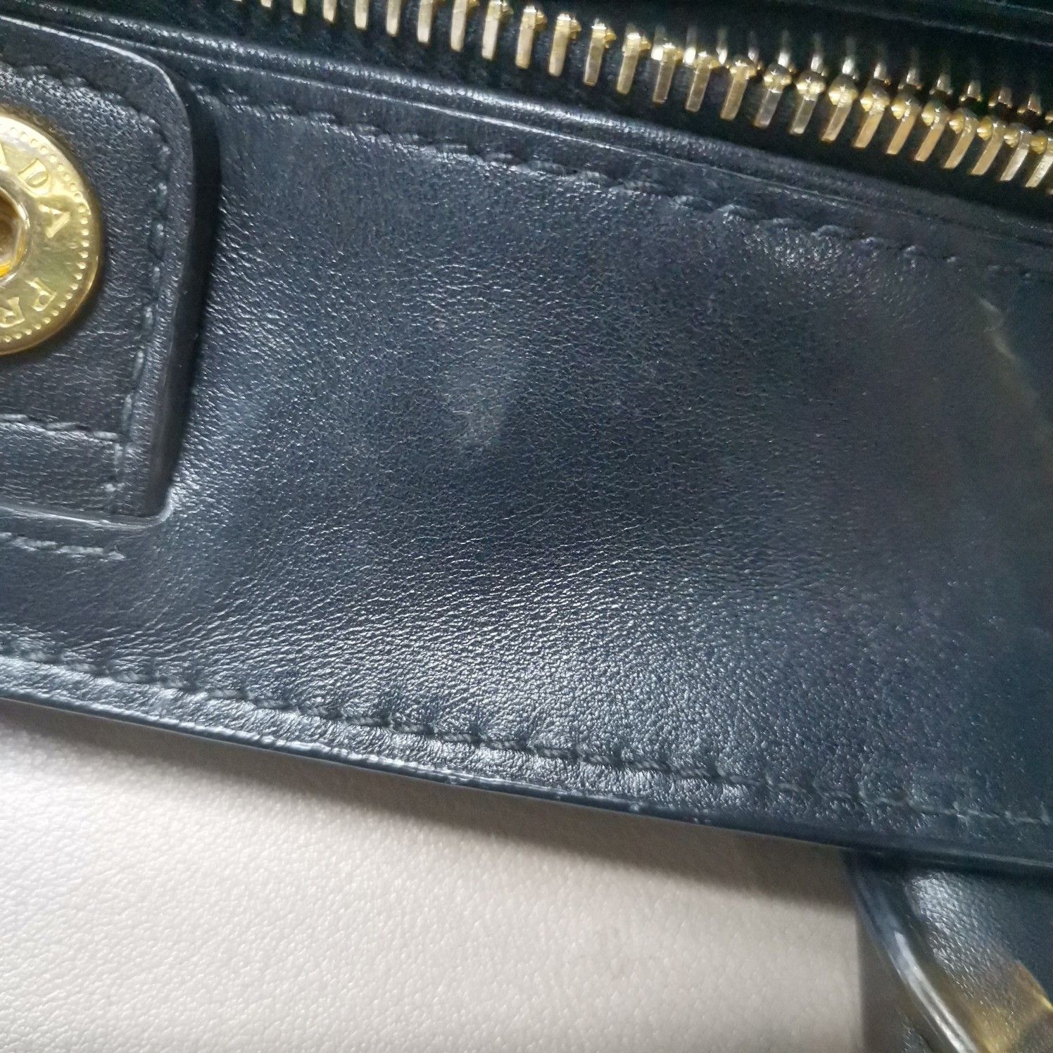 Prada Prada Black Leather Shoulder Bag Size ONE SIZE - 9 Thumbnail