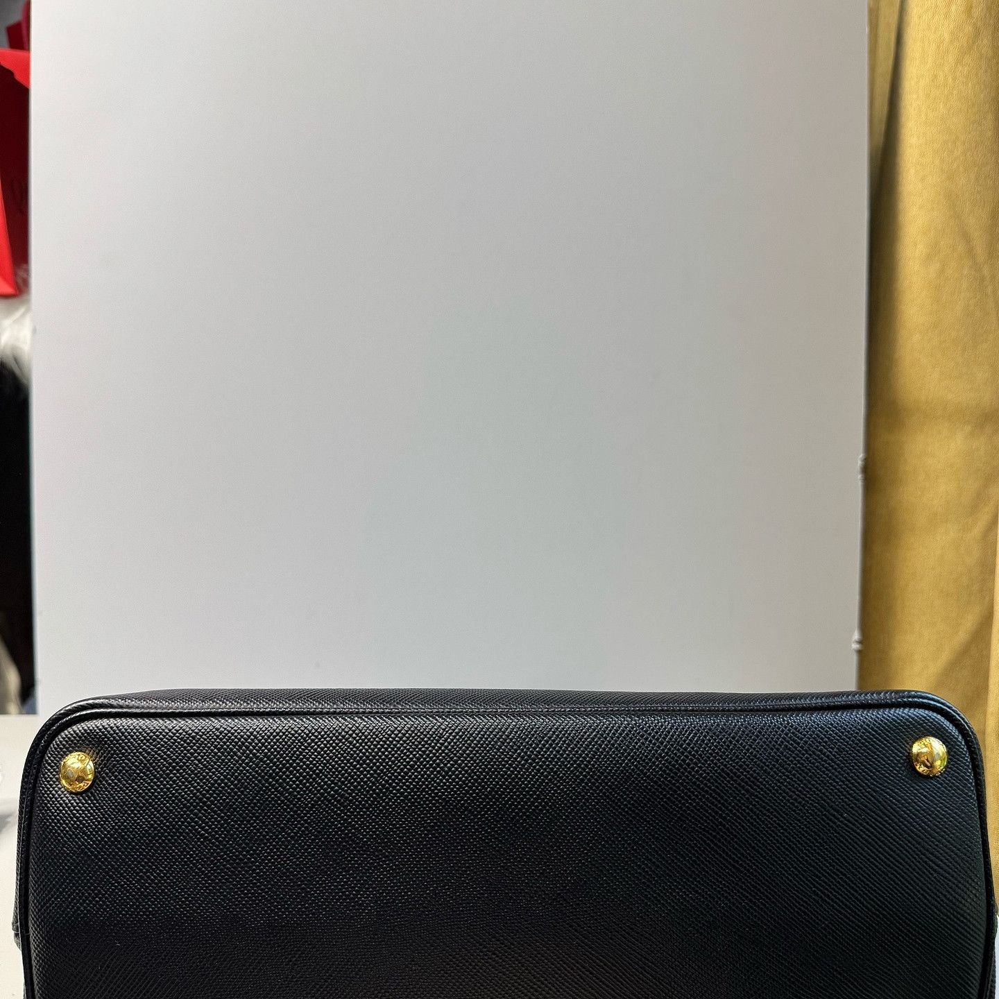 Prada Prada Saffiano Leather Handle Bag Black Size ONE SIZE - 8 Thumbnail