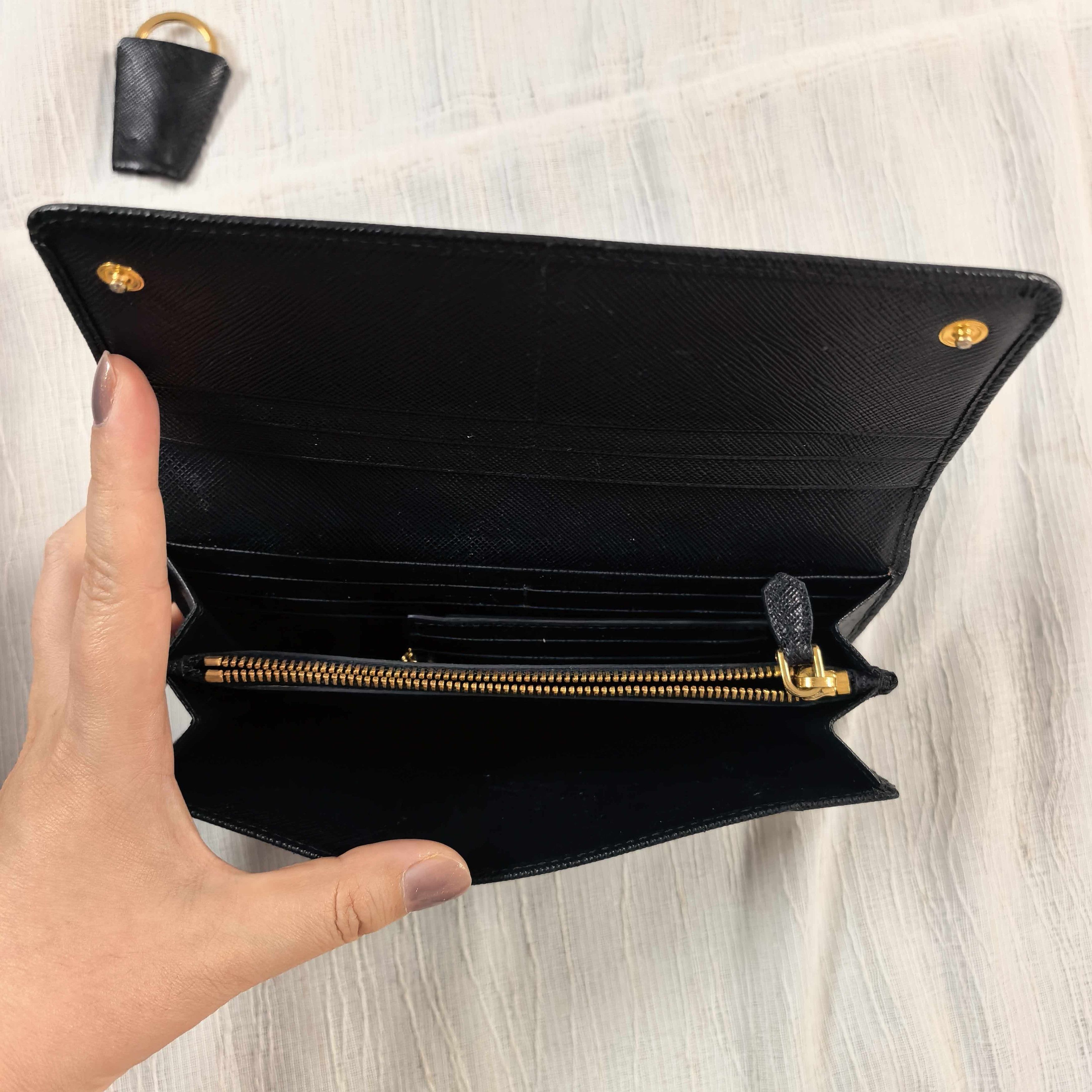 Prada Prada Saffiano Leather Flap Wallet Size ONE SIZE - 6 Thumbnail