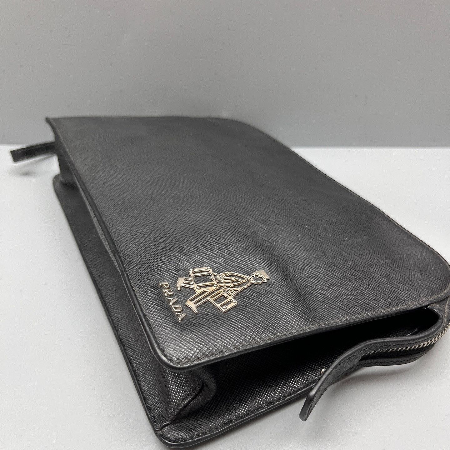 Prada Prada Saffiano Traveler Pouch One Size Size ONE SIZE - 8 Thumbnail