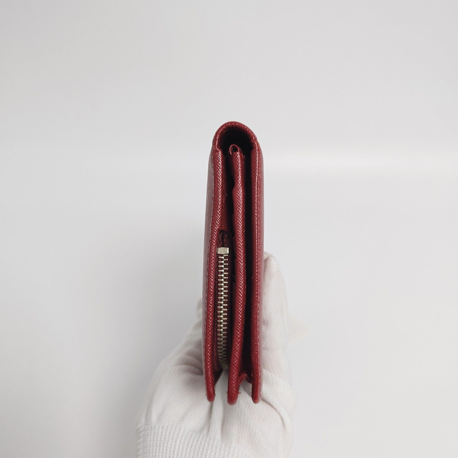 Prada Prada Saffiano Leather Long Wallet ONE SIZE Size ONE SIZE - 4 Thumbnail