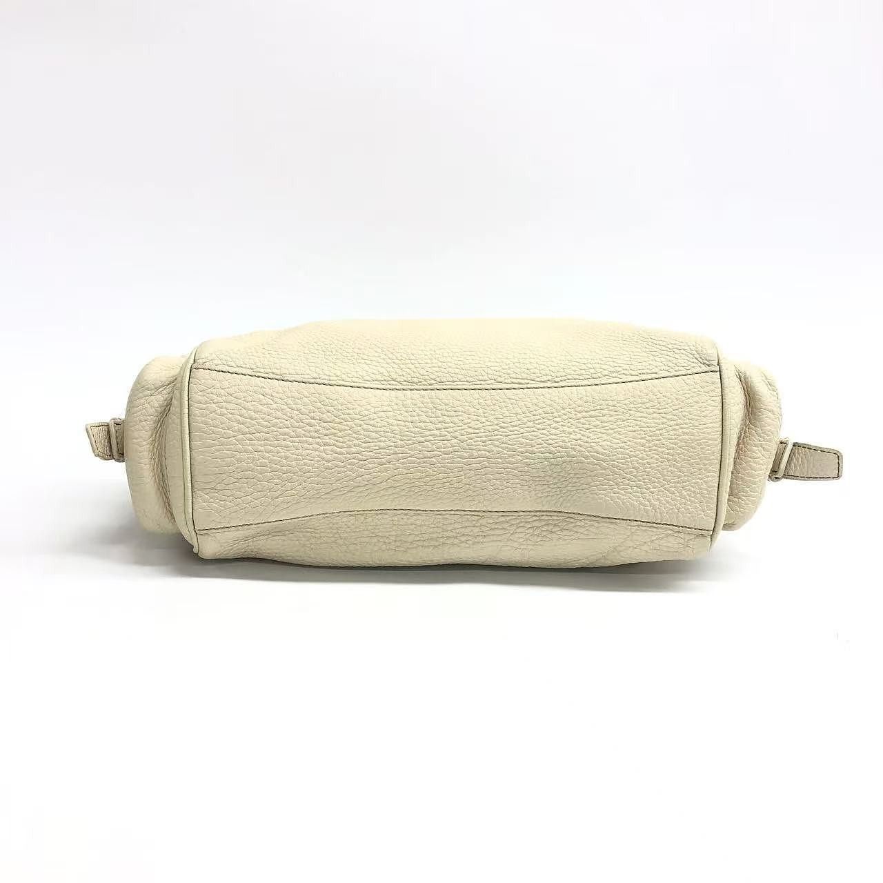 Prada Prada Pebble Leather Logo Handle Bag Size ONE SIZE - 4 Thumbnail