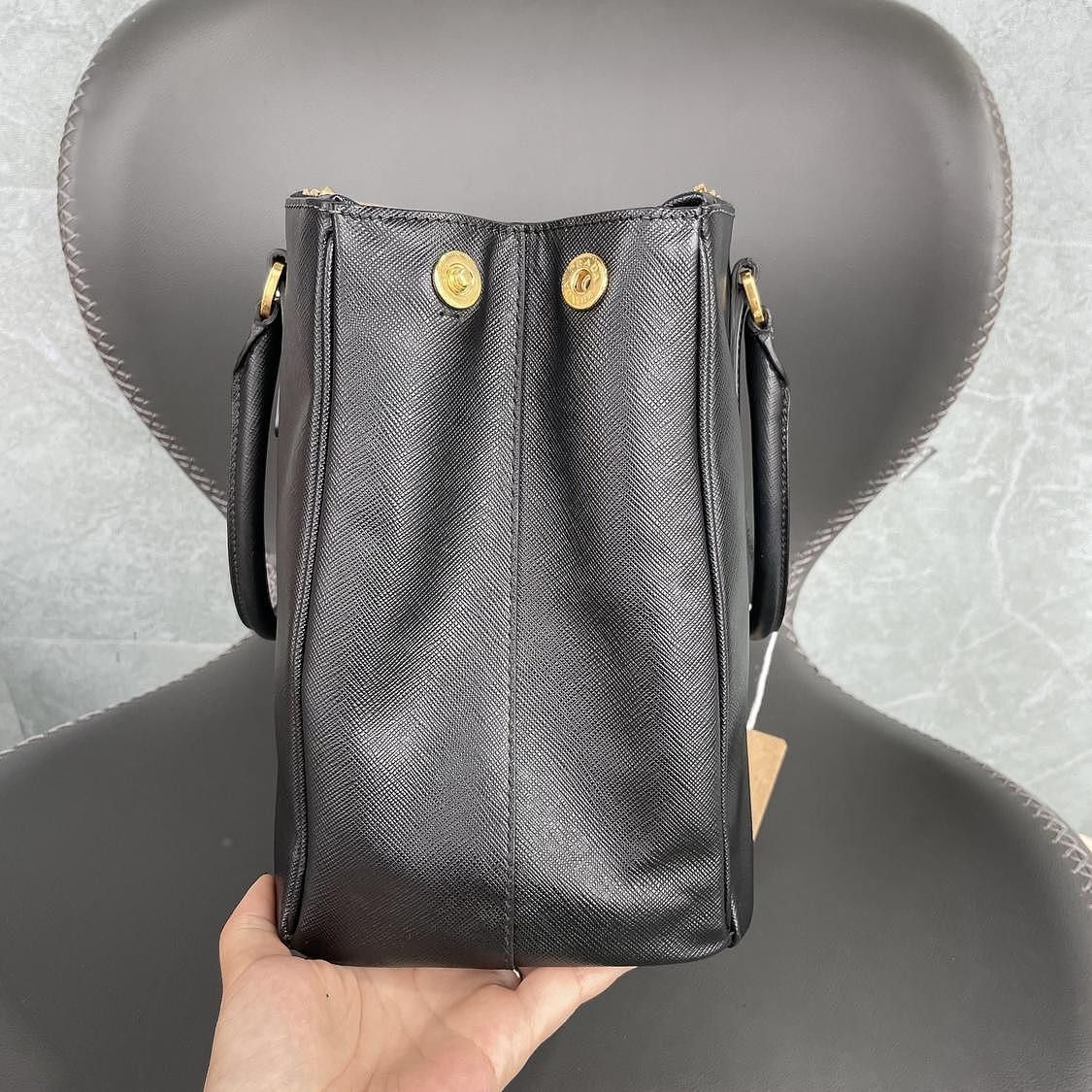 Prada Prada Saffiano Leather Handle Bag Size ONE SIZE - 7 Thumbnail