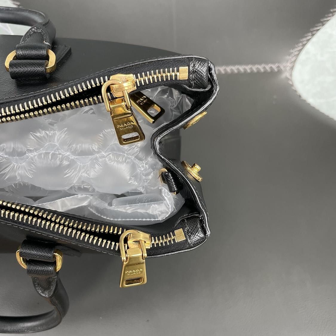 Prada Prada Saffiano Leather Handle Bag Size ONE SIZE - 14 Thumbnail
