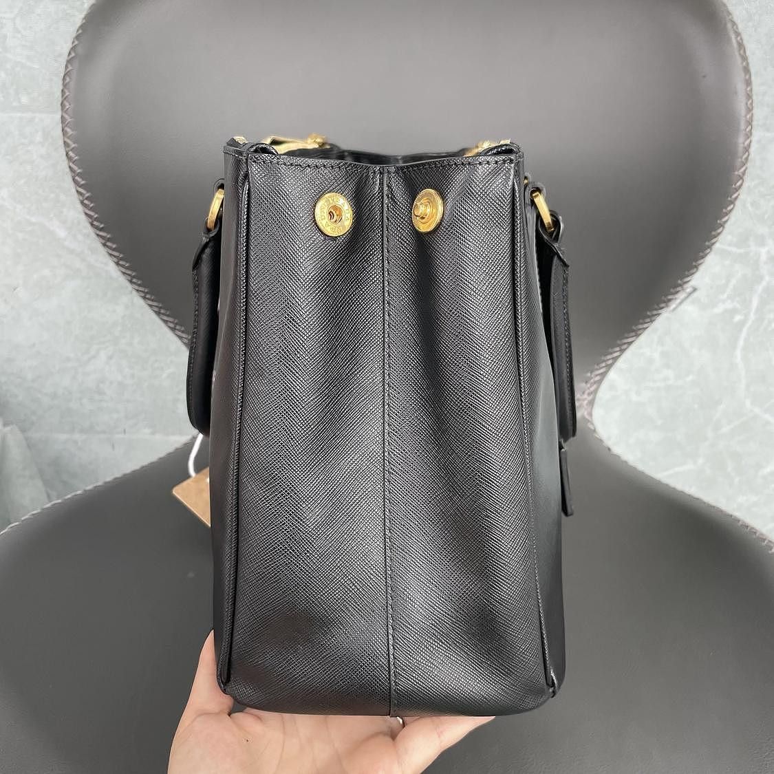 Prada Prada Saffiano Leather Handle Bag Size ONE SIZE - 6 Thumbnail