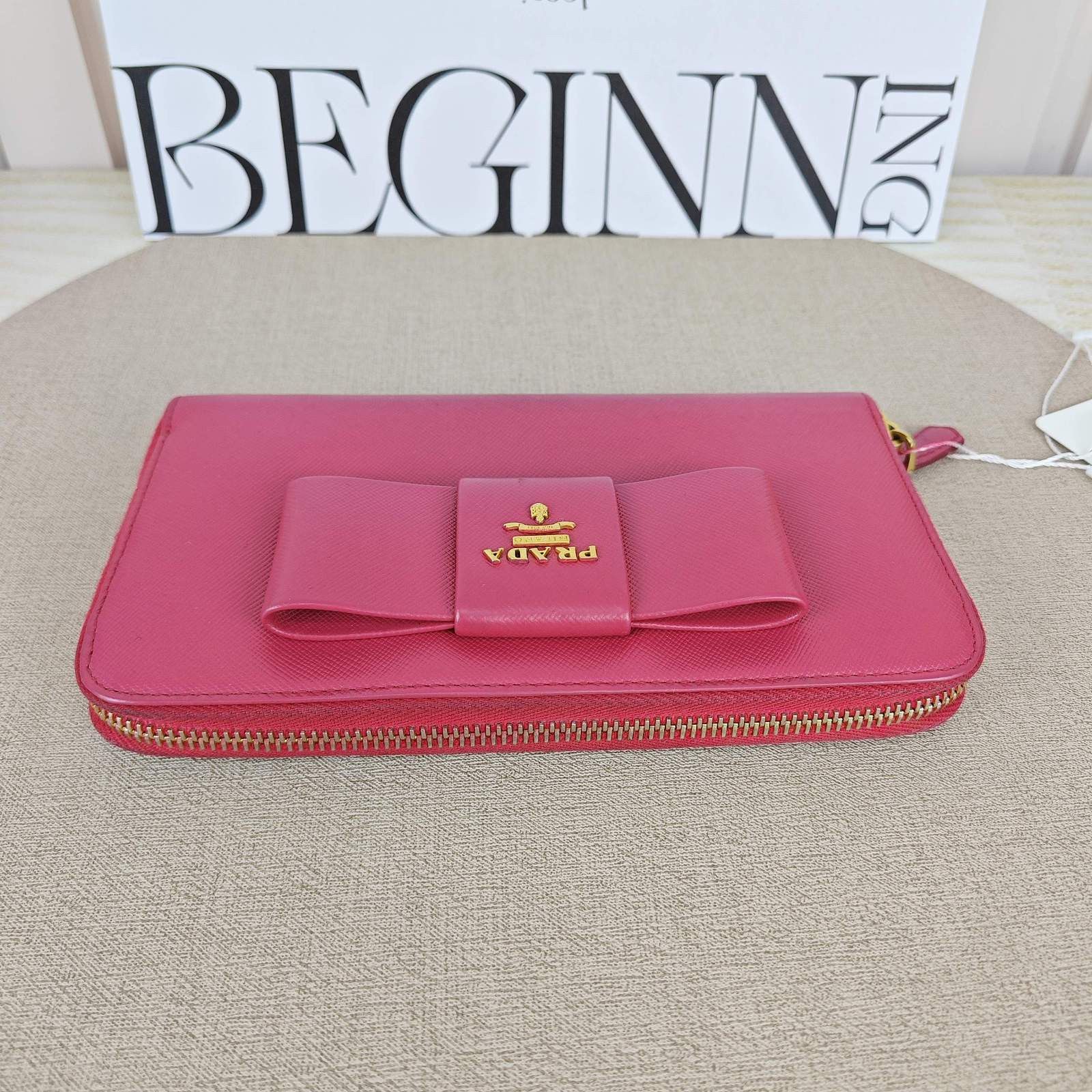Prada Prada Saffiano Bow Long Wallet Size ONE SIZE - 8 Thumbnail