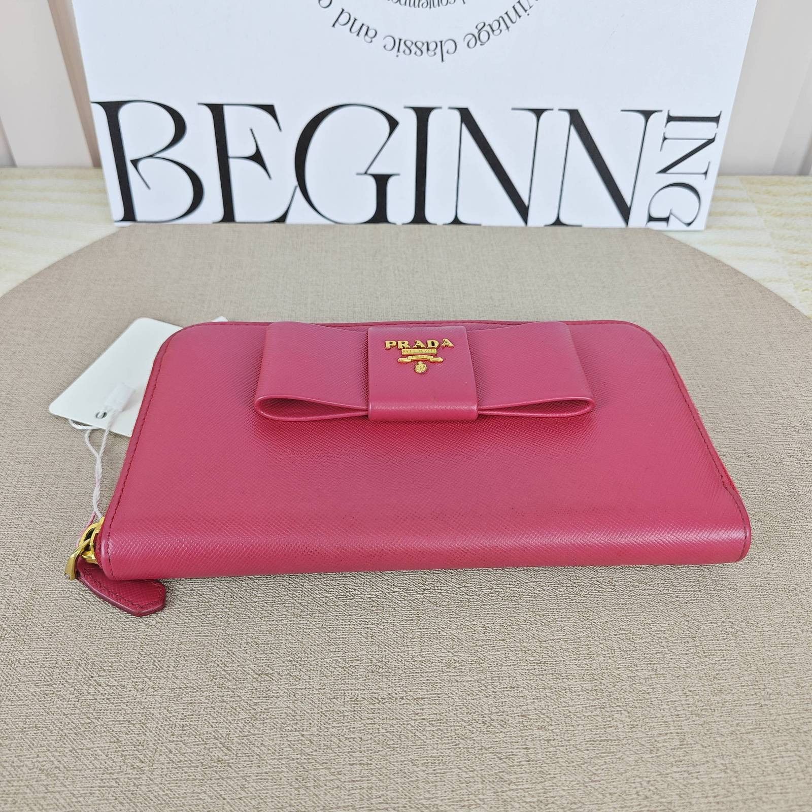 Prada Prada Saffiano Bow Long Wallet Size ONE SIZE - 4 Thumbnail