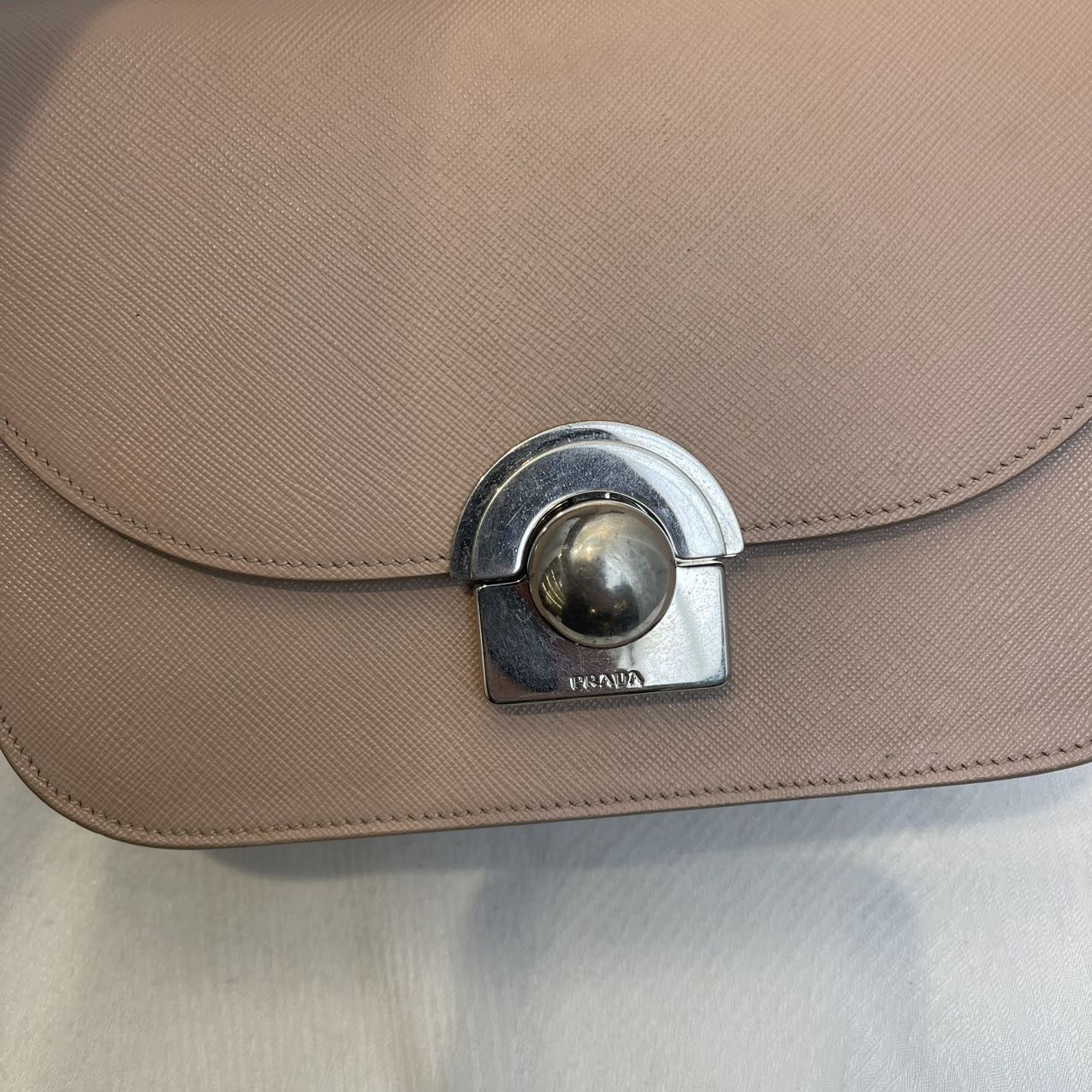 Prada Prada Pink Saffiano Leather Handle Bag One Size Size ONE SIZE - 6 Thumbnail