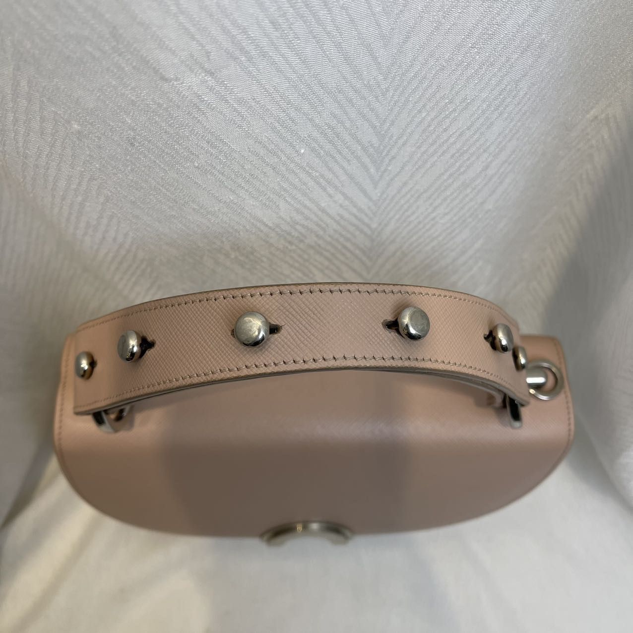 Prada Prada Pink Saffiano Leather Handle Bag One Size Size ONE SIZE - 4 Thumbnail
