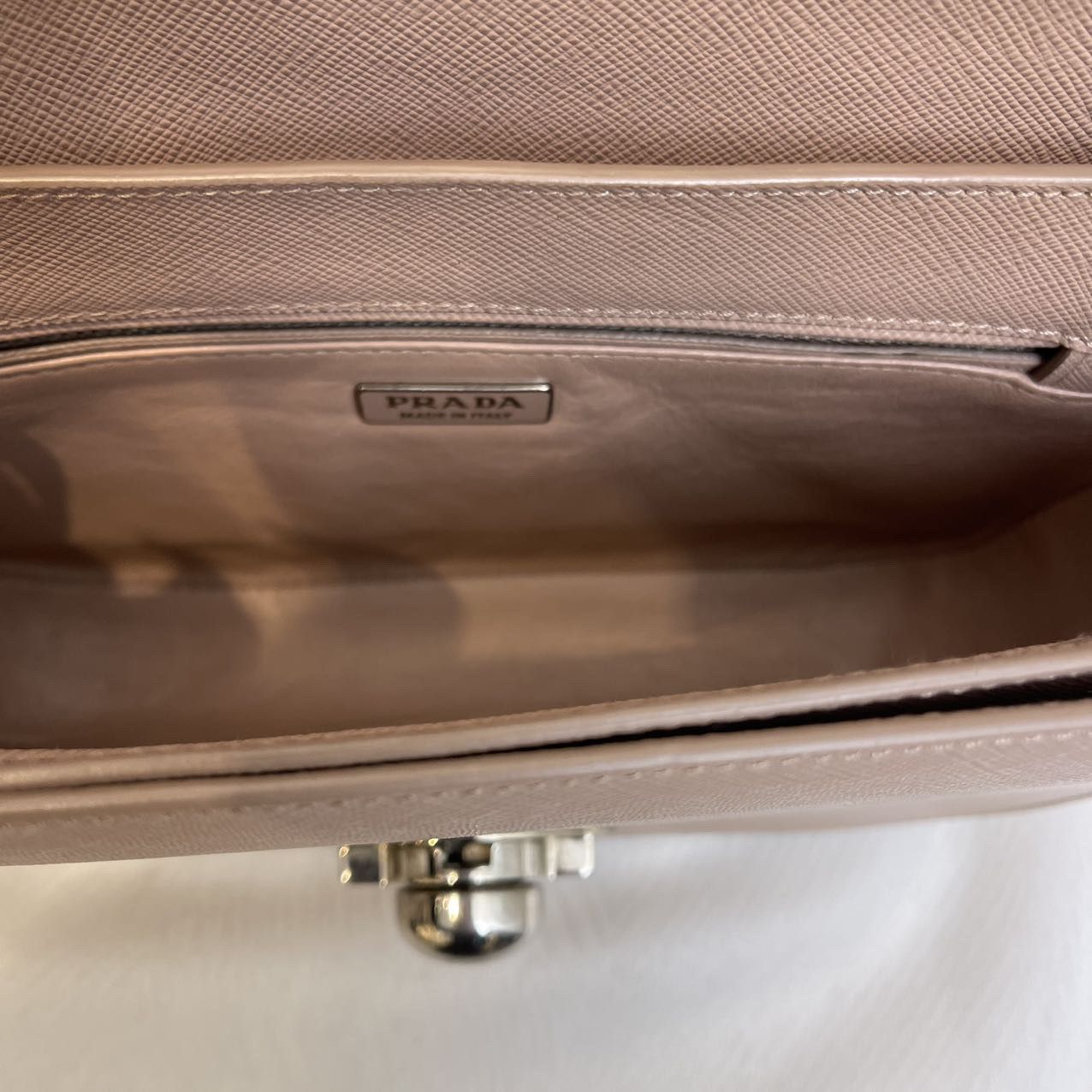 Prada Prada Pink Saffiano Leather Handle Bag One Size Size ONE SIZE - 10 Thumbnail