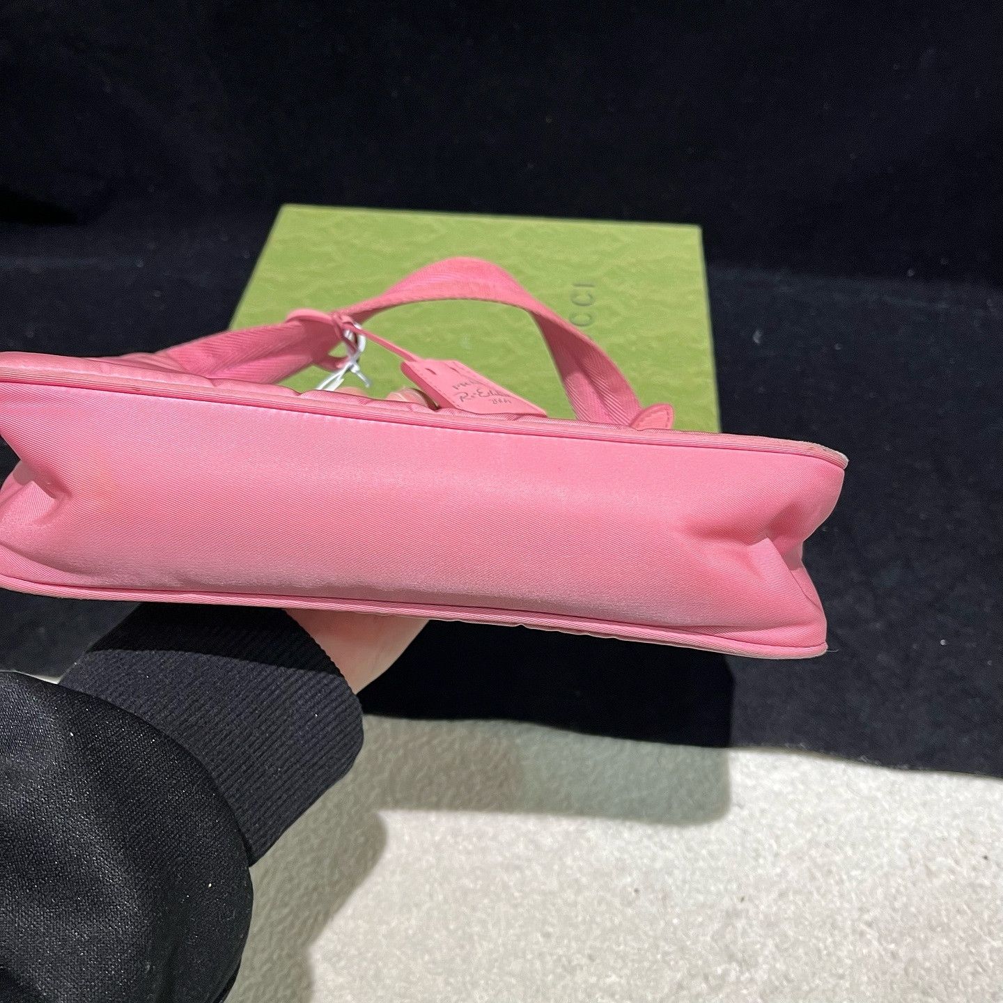 Prada Prada Re-Edition 2000 Pink Nylon Shoulder Bag Size ONE SIZE - 7 Thumbnail