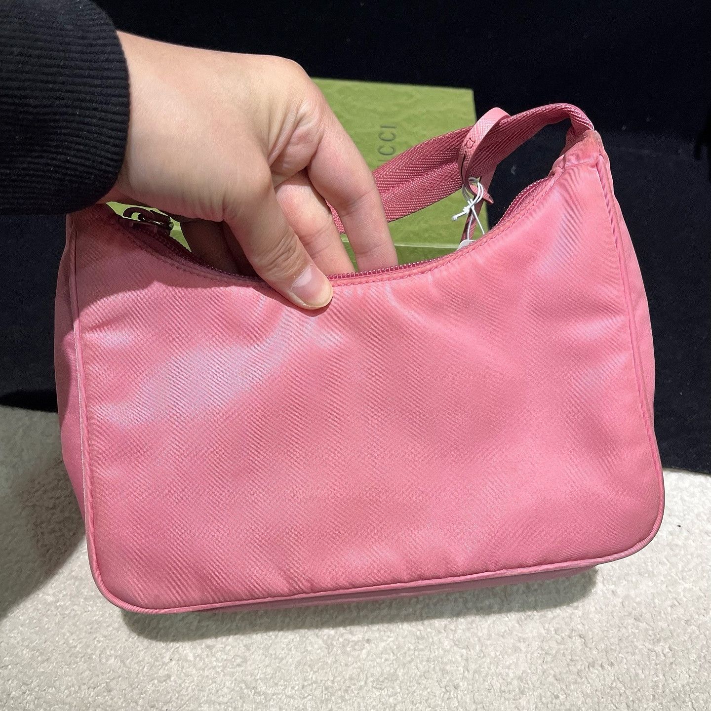 Prada Prada Re-Edition 2000 Pink Nylon Shoulder Bag Size ONE SIZE - 3 Thumbnail