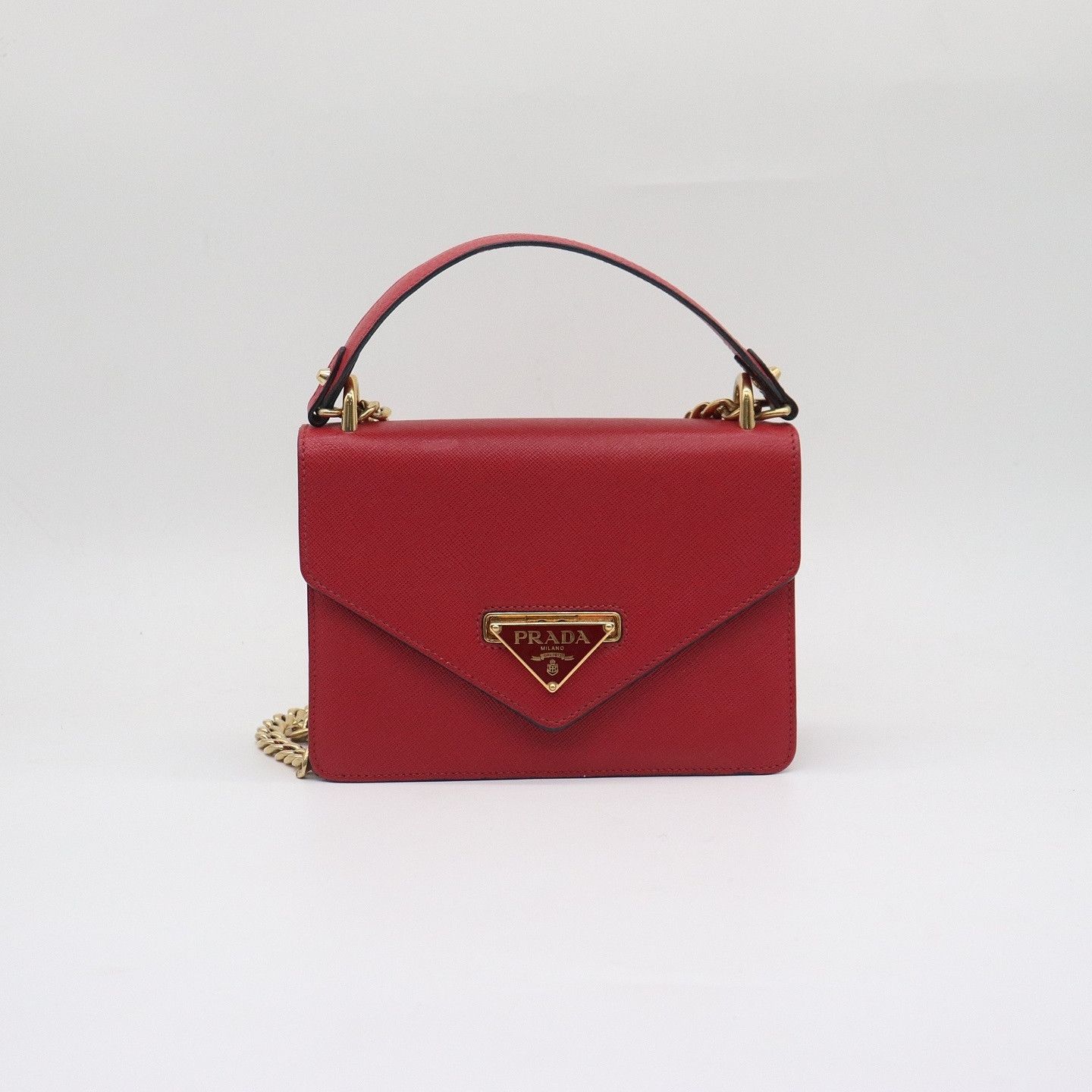 Prada Prada Saffiano Leather Handle Bag Size ONE SIZE - 2 Thumbnail