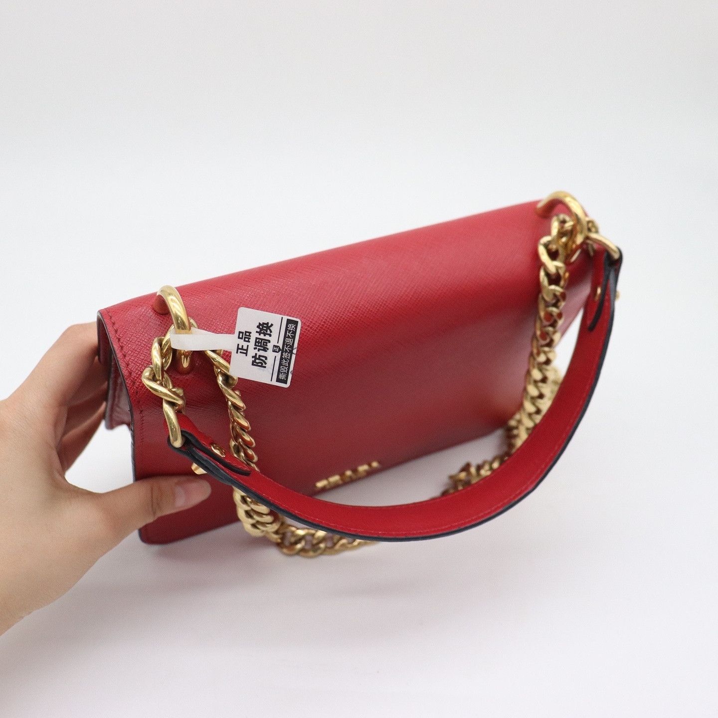 Prada Prada Saffiano Leather Handle Bag Size ONE SIZE - 16 Thumbnail