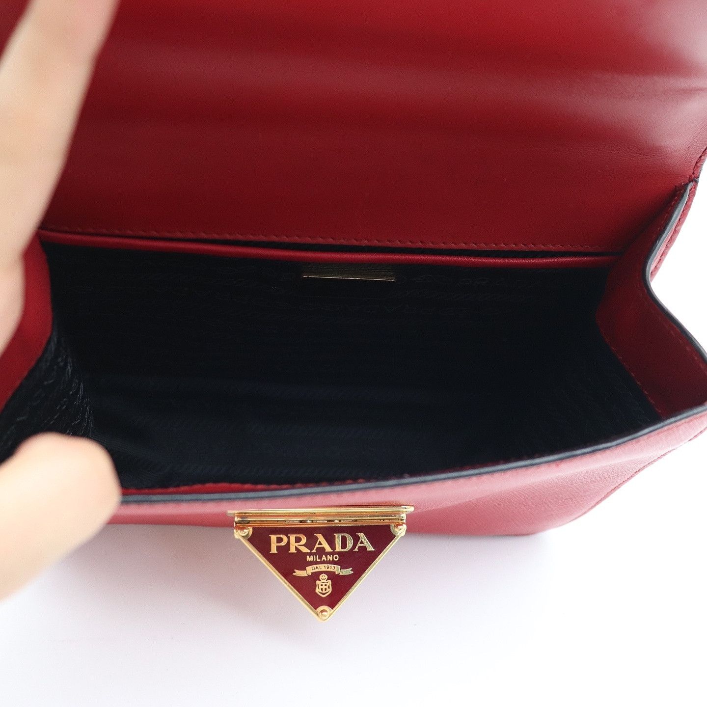 Prada Prada Saffiano Leather Handle Bag Size ONE SIZE - 5 Thumbnail