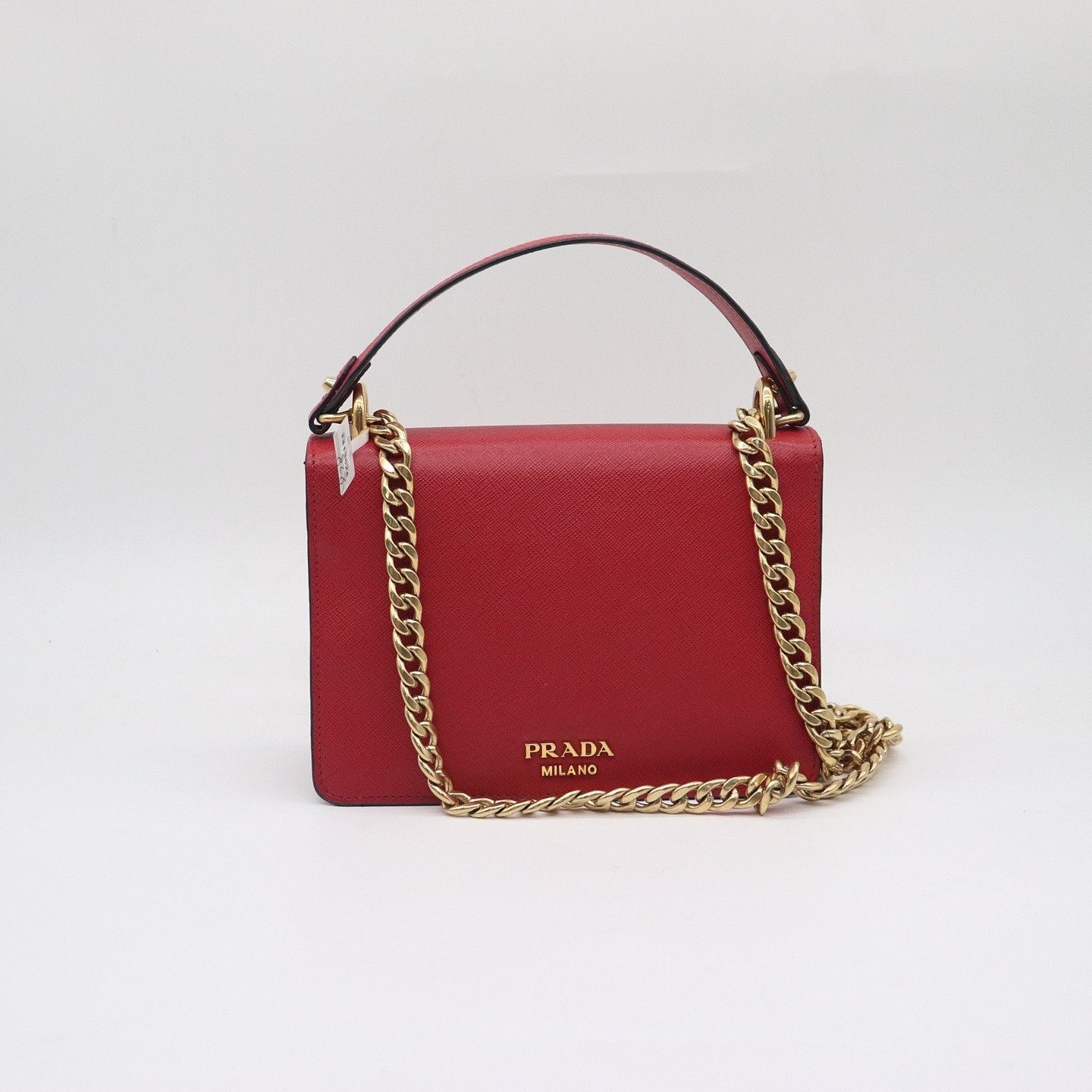 Prada Prada Saffiano Leather Handle Bag Size ONE SIZE - 14 Thumbnail