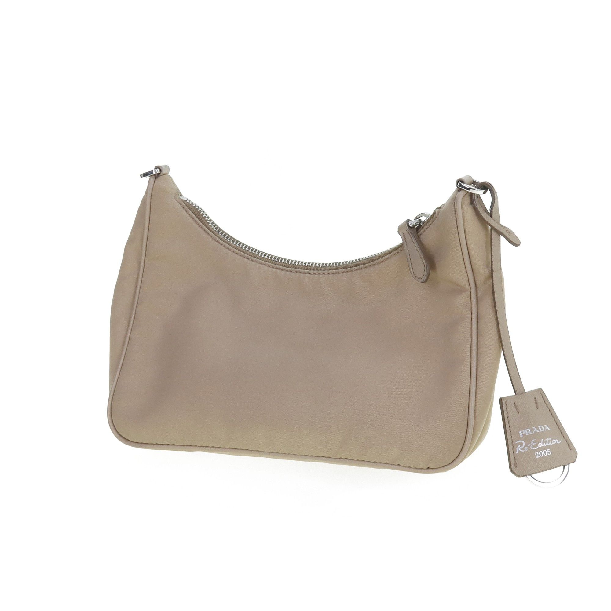 Prada Prada Re-Edition 2005 Shoulder Bag Beige Size ONE SIZE - 3 Thumbnail