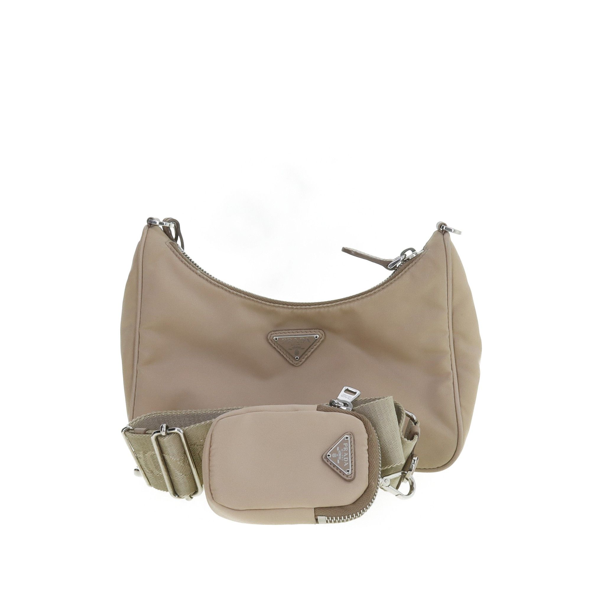 Prada Prada Re-Edition 2005 Shoulder Bag Beige Size ONE SIZE - 5 Thumbnail