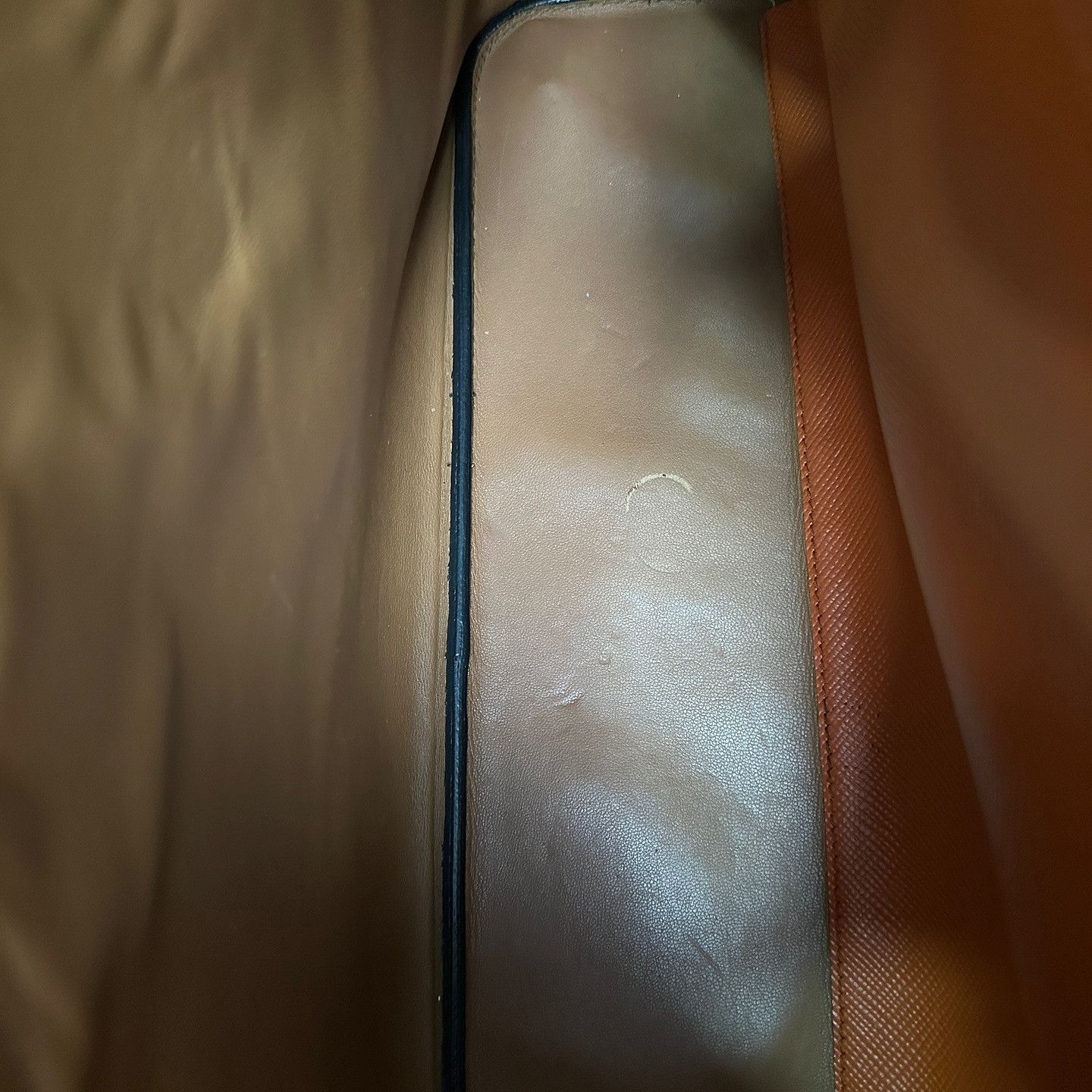 Prada Prada Orange Saffiano Tote Bag Size ONE SIZE - 5 Thumbnail