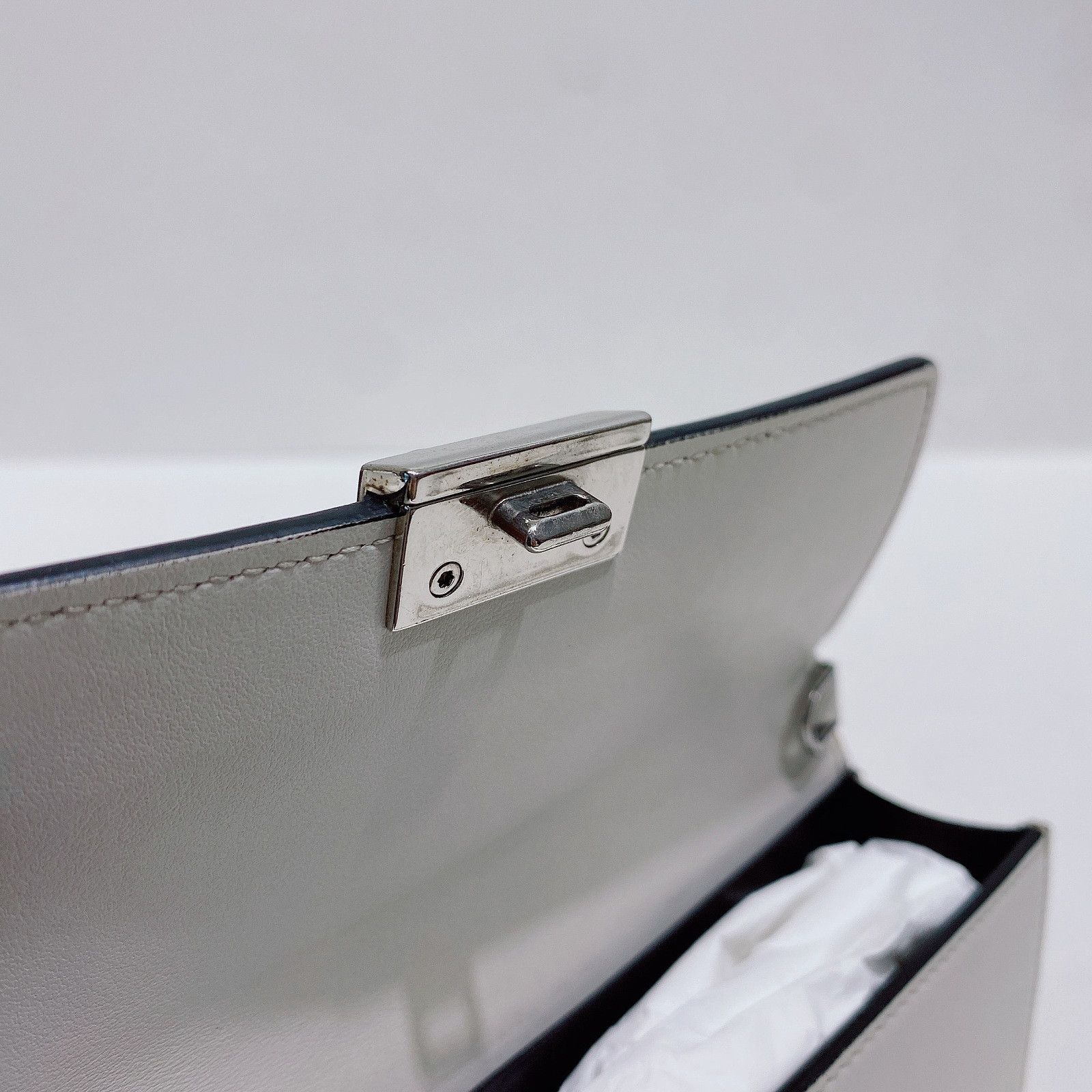 Prada Prada Studded White Shoulder Bag One Size Size ONE SIZE - 14 Thumbnail