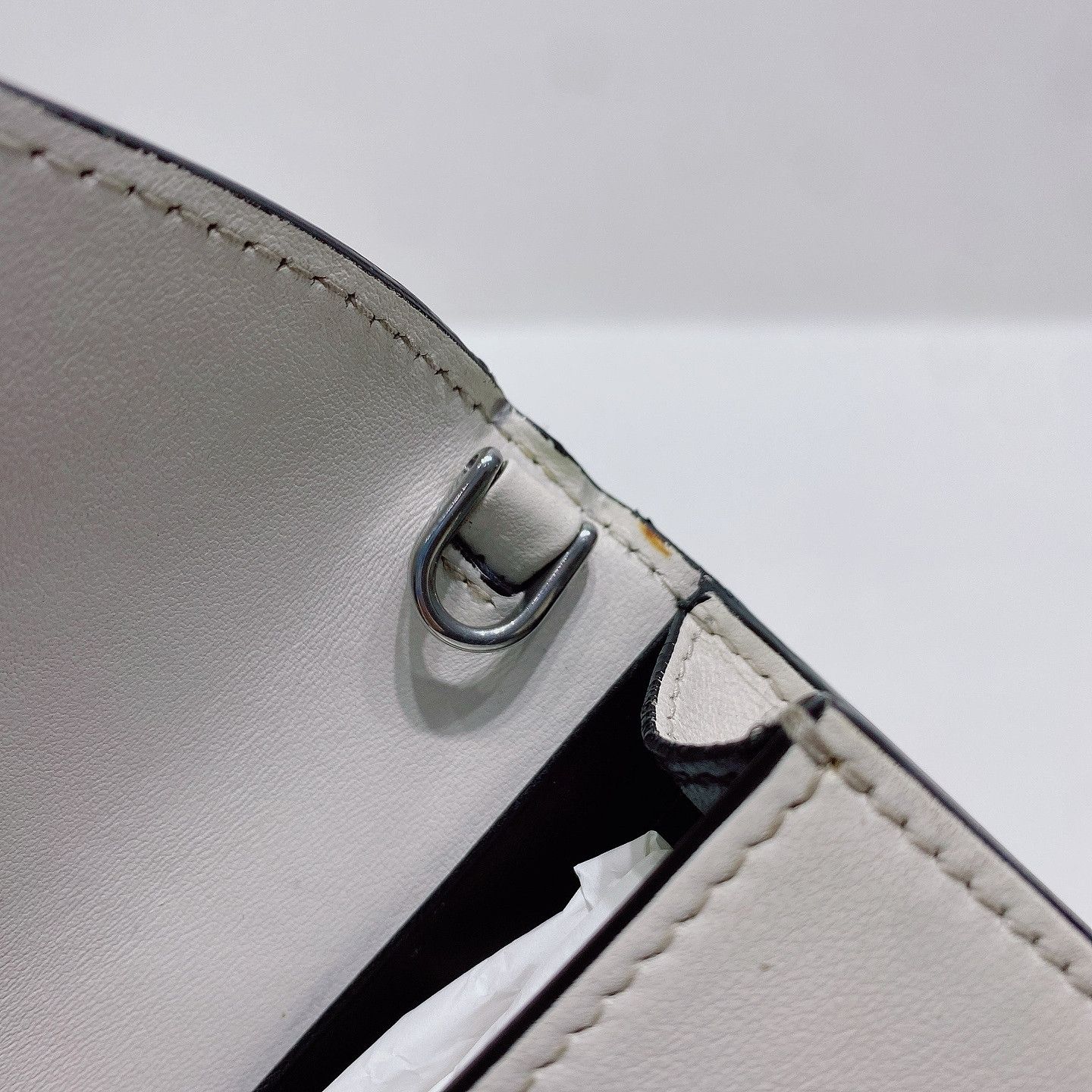 Prada Prada Studded White Shoulder Bag One Size Size ONE SIZE - 11 Thumbnail