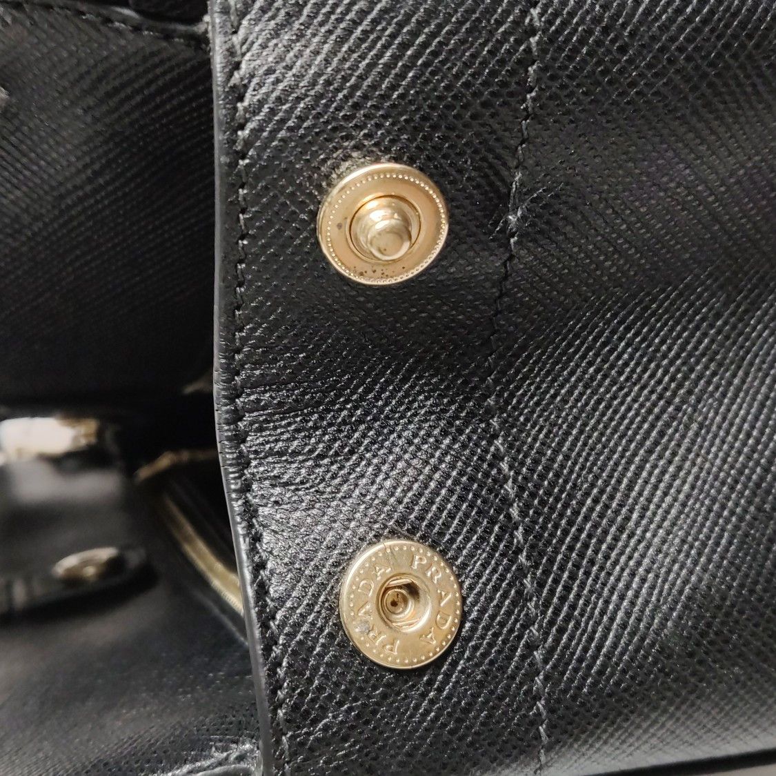 Prada Prada Saffiano Leather Handbag Black ONE SIZE Size ONE SIZE - 19 Thumbnail