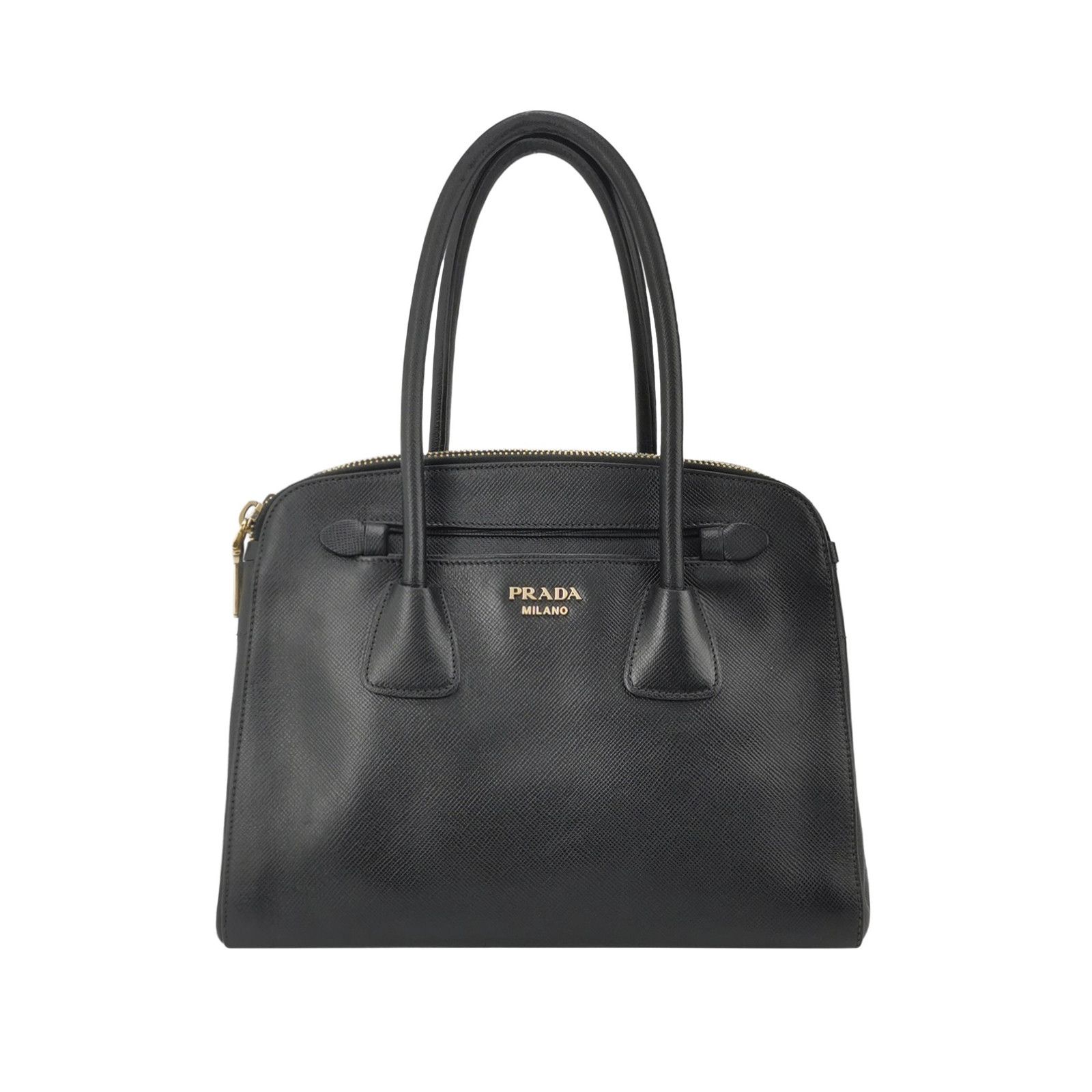 Prada Prada Saffiano Leather Handbag Black ONE SIZE Size ONE SIZE - 2 Thumbnail