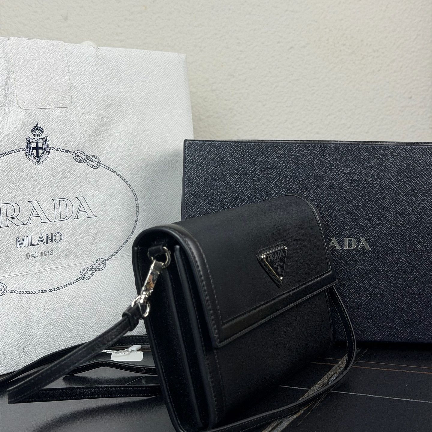 Prada Prada Triangle Logo Nylon Shoulder Bag Size ONE SIZE - 4 Thumbnail