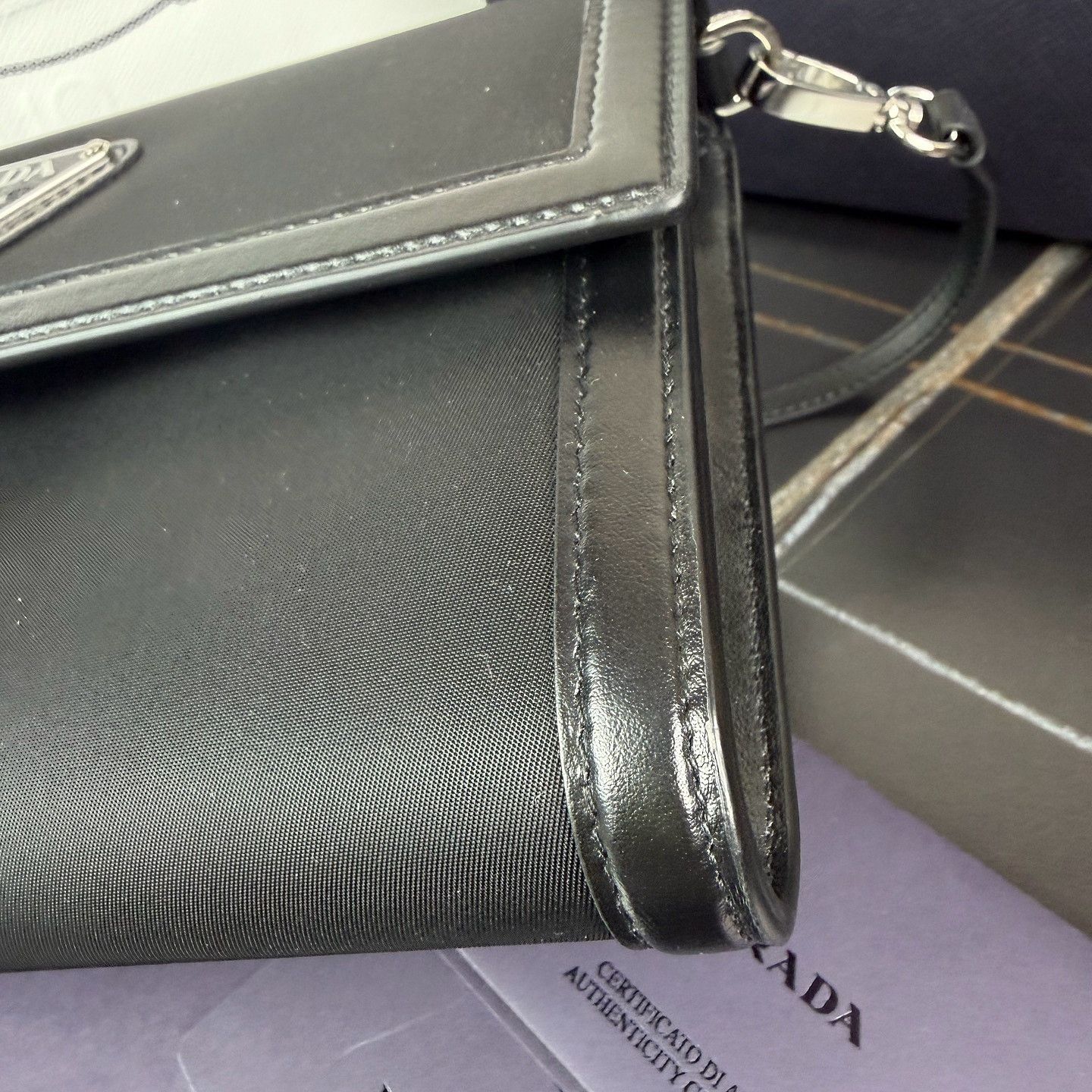 Prada Prada Triangle Logo Nylon Shoulder Bag Size ONE SIZE - 11 Thumbnail