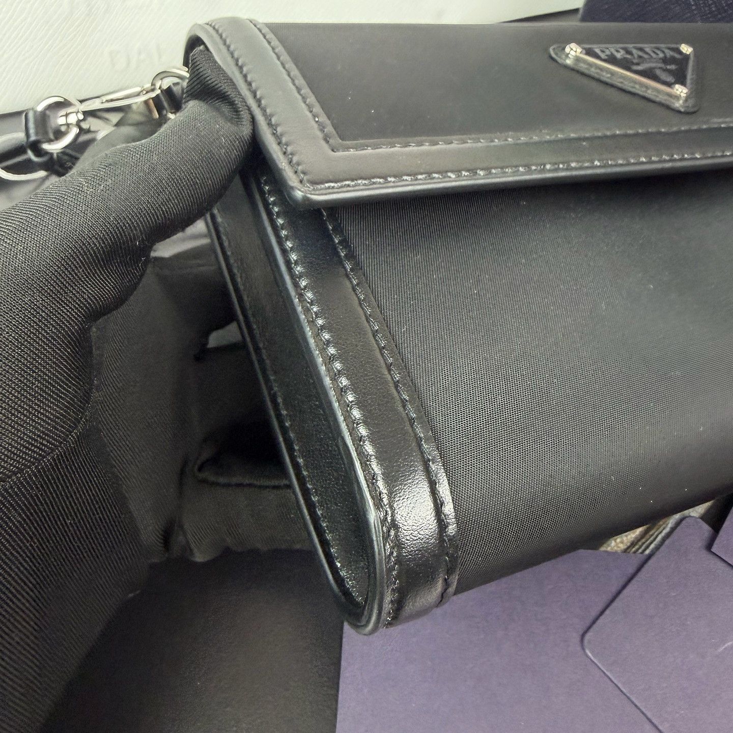 Prada Prada Triangle Logo Nylon Shoulder Bag Size ONE SIZE - 10 Thumbnail