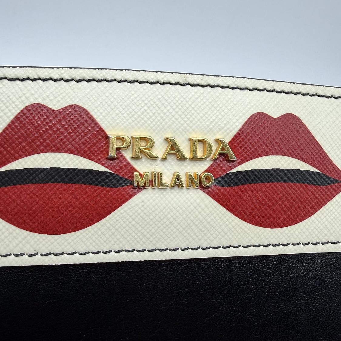 Prada Prada Lips Print Crossbody Bag Size ONE SIZE - 9 Thumbnail