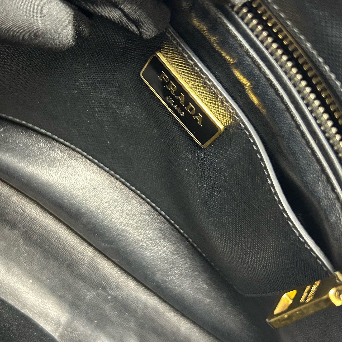 Prada Prada Saffiano Leather Handle Bag ONE SIZE Size ONE SIZE - 5 Thumbnail