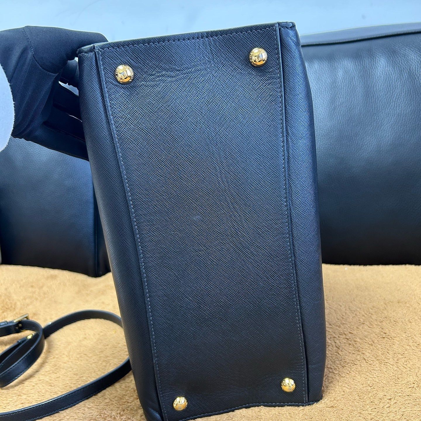 Prada Prada Saffiano Leather Handle Bag ONE SIZE Size ONE SIZE - 15 Thumbnail