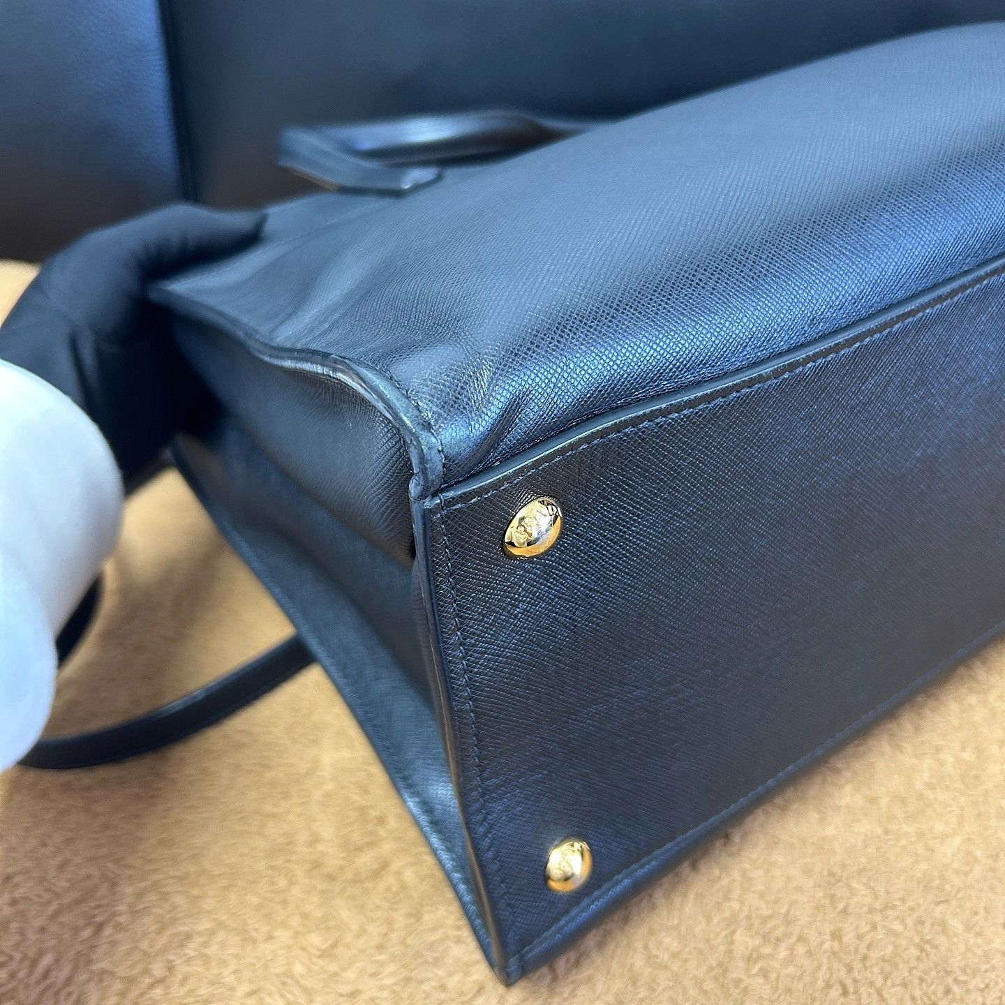 Prada Prada Saffiano Leather Handle Bag ONE SIZE Size ONE SIZE - 19 Thumbnail