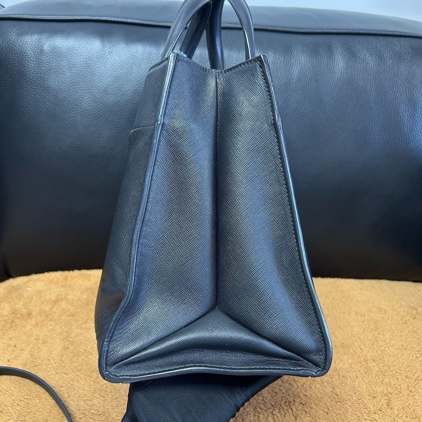 Prada Prada Saffiano Leather Handle Bag ONE SIZE Size ONE SIZE - 13 Thumbnail