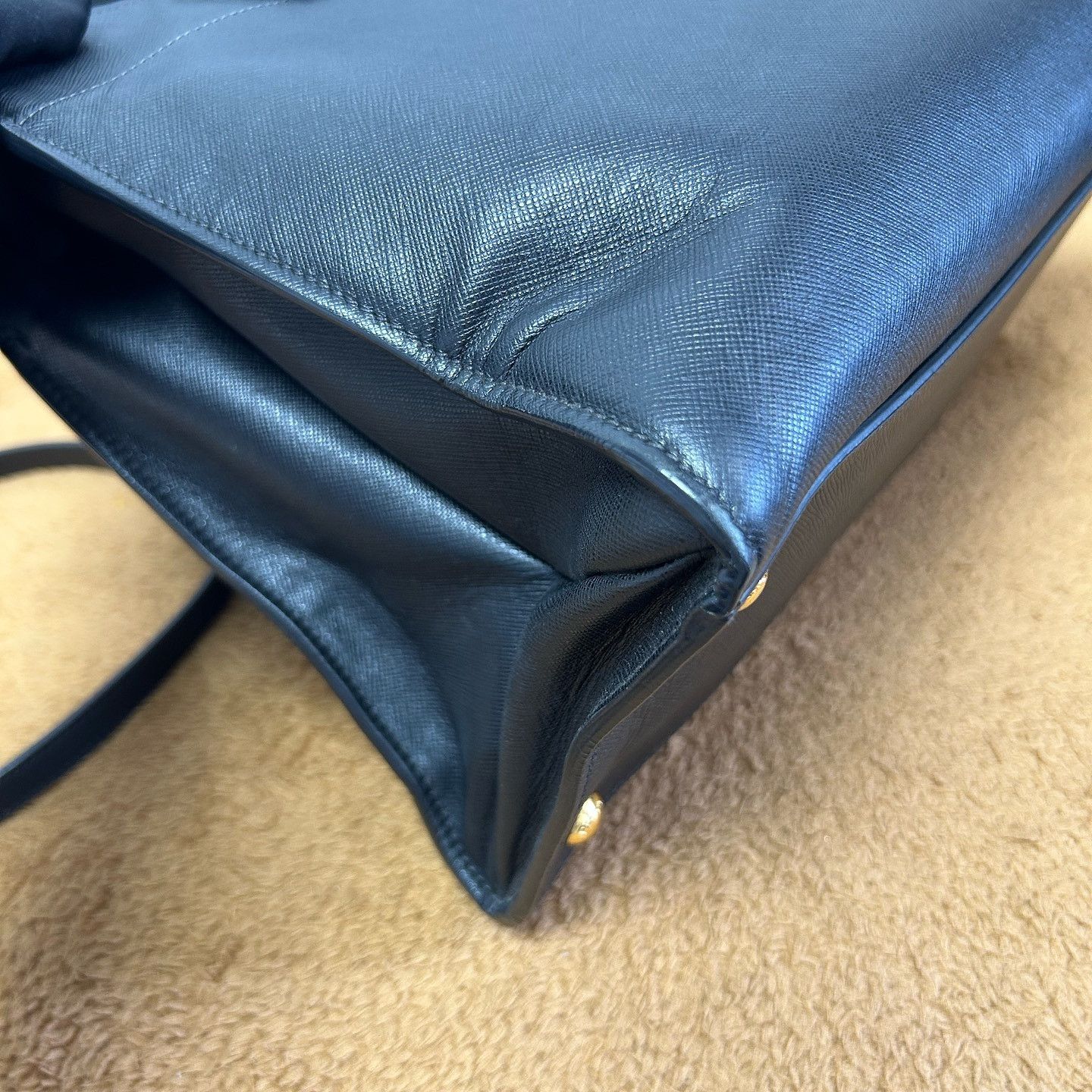 Prada Prada Saffiano Leather Handle Bag ONE SIZE Size ONE SIZE - 17 Thumbnail