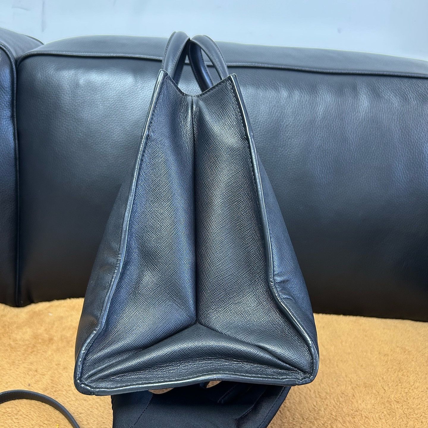 Prada Prada Saffiano Leather Handle Bag ONE SIZE Size ONE SIZE - 14 Thumbnail