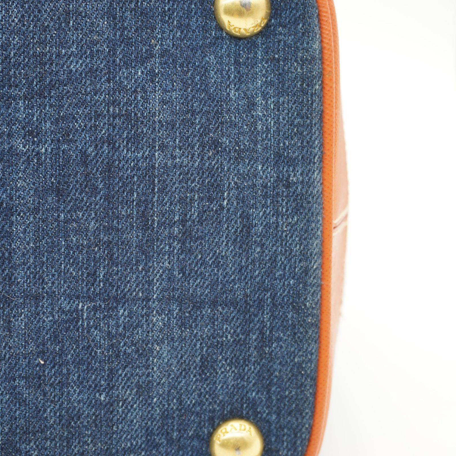Prada Prada Denim Saffiano Tote Bag ONE SIZE Size ONE SIZE - 13 Thumbnail