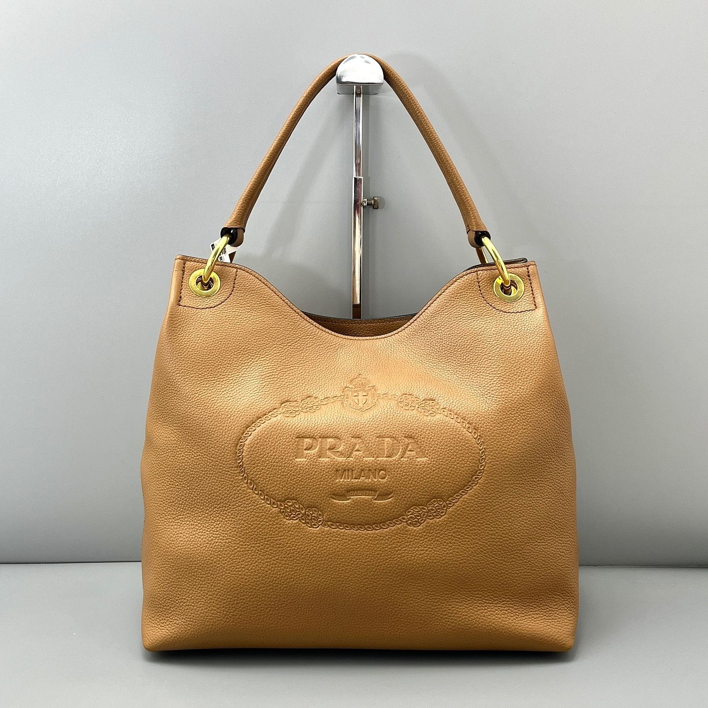 Prada Prada Embossed Logo Hobo Bag Size ONE SIZE - 2 Thumbnail