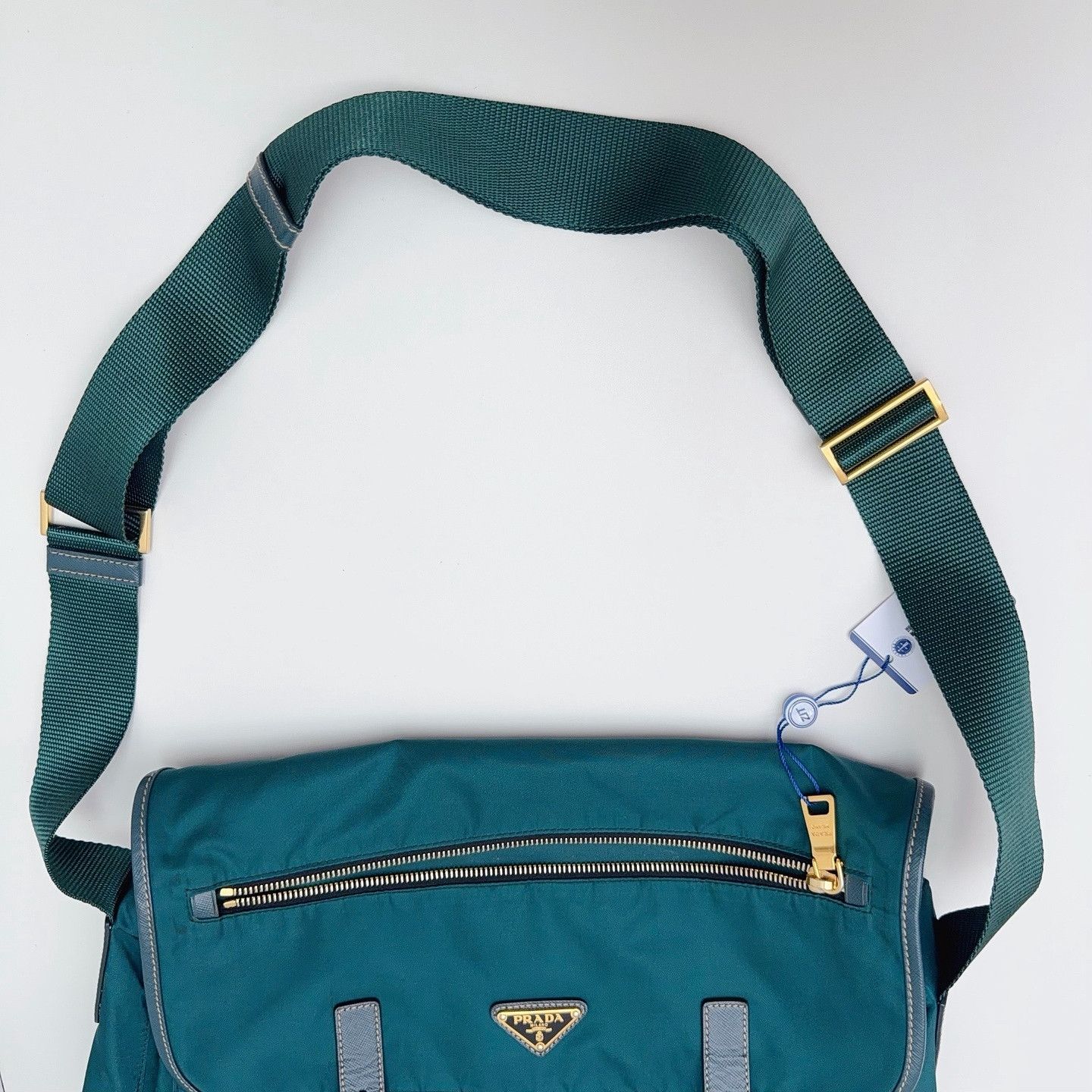 Prada Prada Nylon Triangle Logo Crossbody Bag One Size Size ONE SIZE - 11 Thumbnail