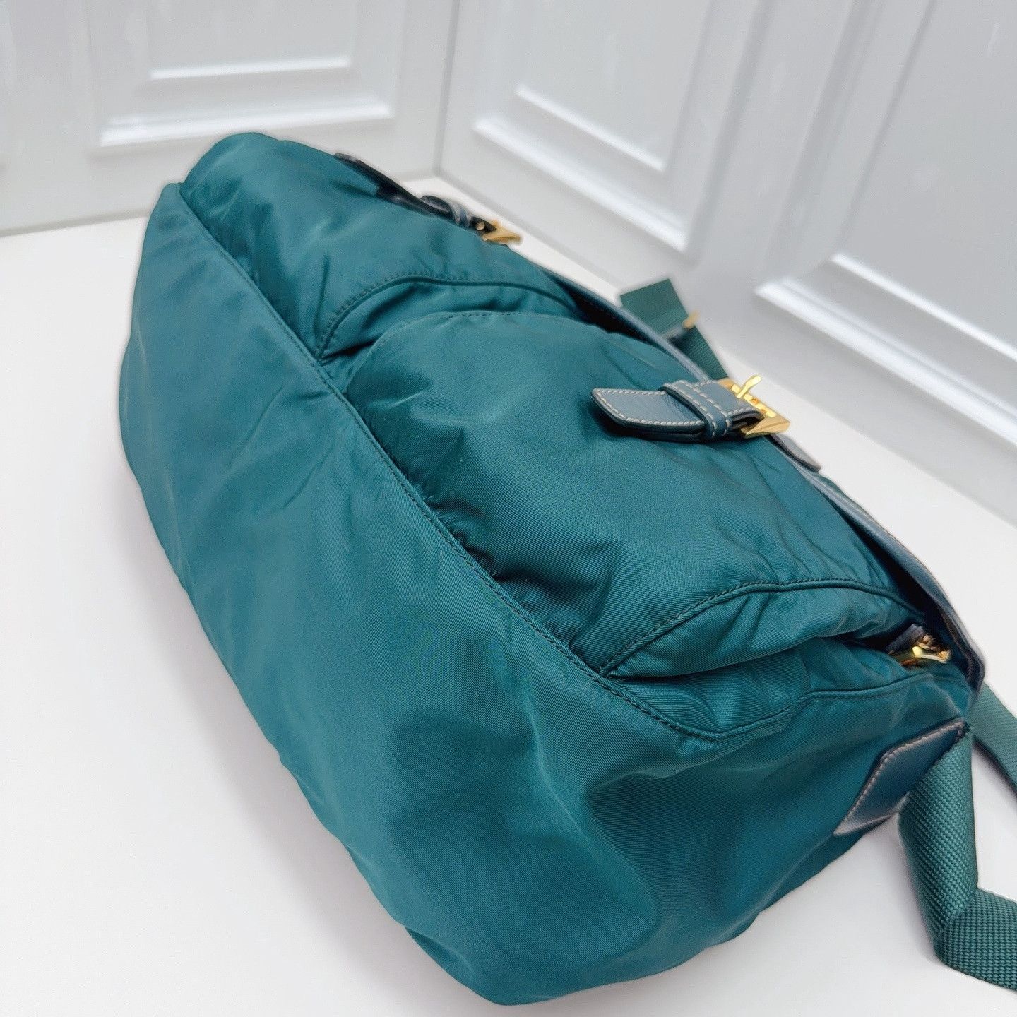 Prada Prada Nylon Triangle Logo Crossbody Bag One Size Size ONE SIZE - 18 Thumbnail