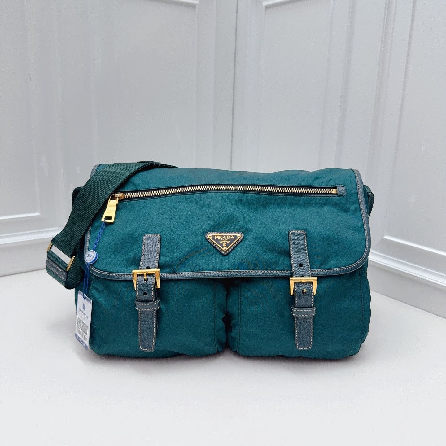 Prada Prada Nylon Triangle Logo Crossbody Bag One Size Size ONE SIZE - 2 Thumbnail