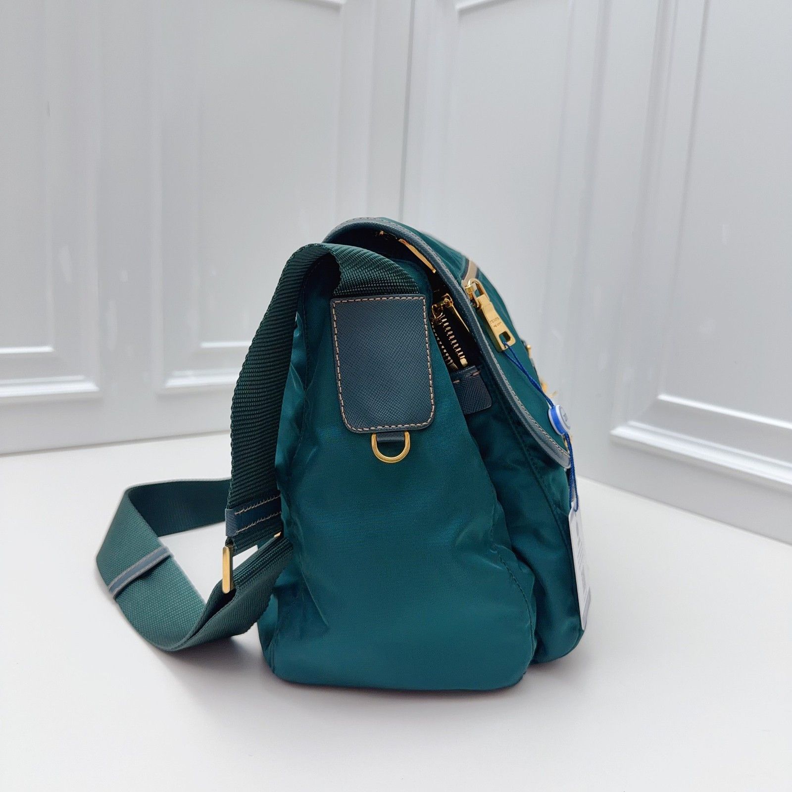 Prada Prada Nylon Triangle Logo Crossbody Bag One Size Size ONE SIZE - 4 Thumbnail