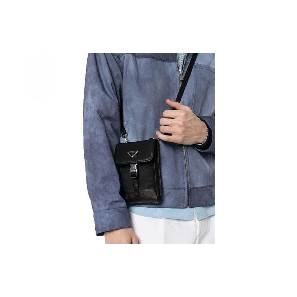 Prada Prada Saffiano Re-Nylon Phone Bag ONE SIZE Size ONE SIZE - 12 Thumbnail