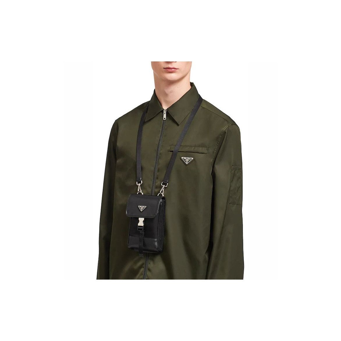 Prada Prada Saffiano Re-Nylon Phone Bag ONE SIZE Size ONE SIZE - 11 Thumbnail