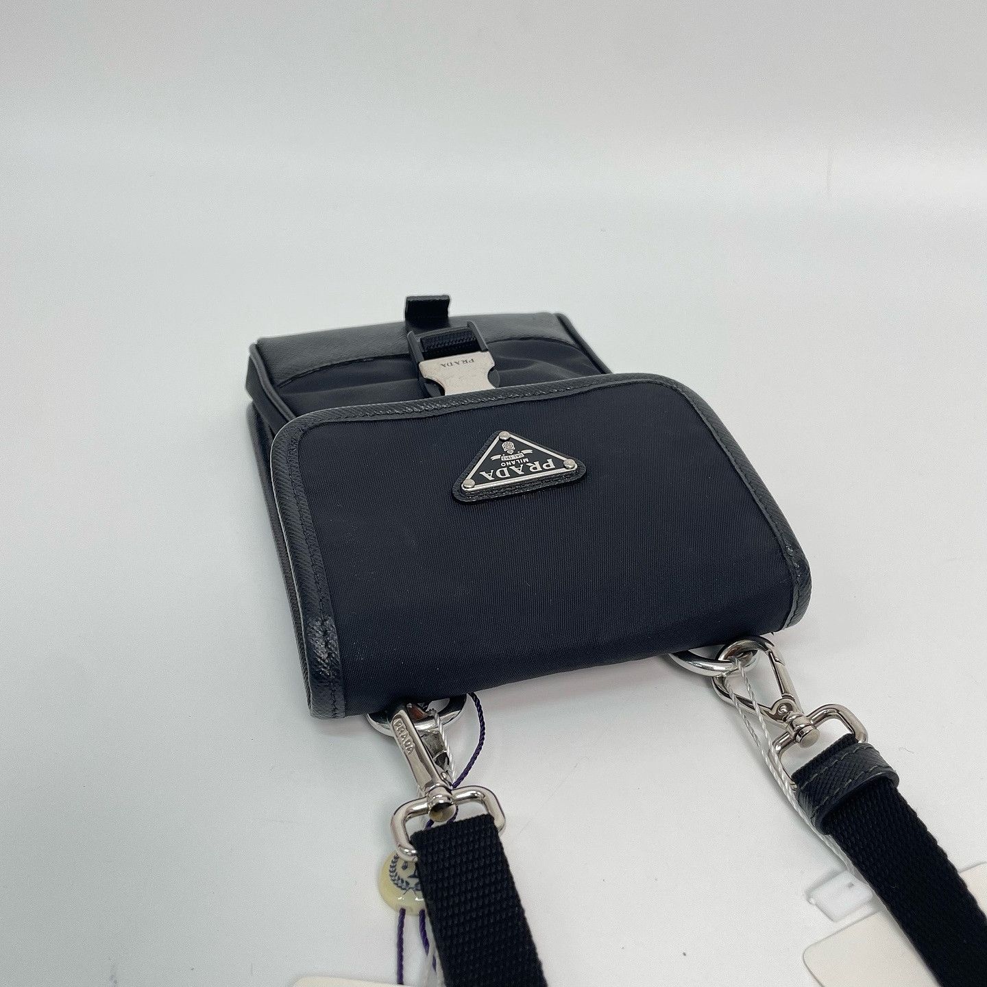 Prada Prada Saffiano Re-Nylon Phone Bag ONE SIZE Size ONE SIZE - 8 Thumbnail