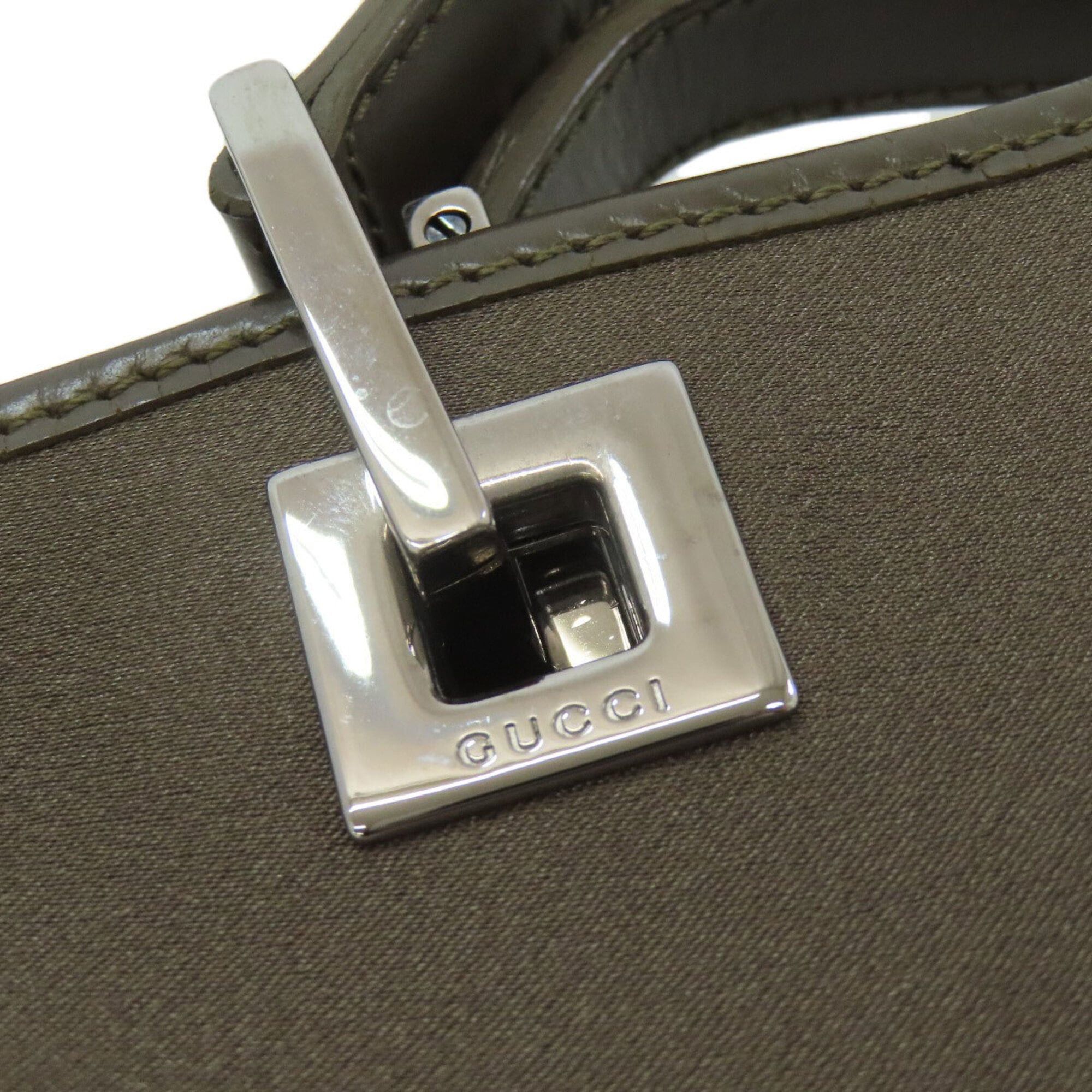 Gucci Gucci 002・1998 Logo Tote Bag, Nylon/Leather, Women's Size ONE SIZE - 19 Thumbnail
