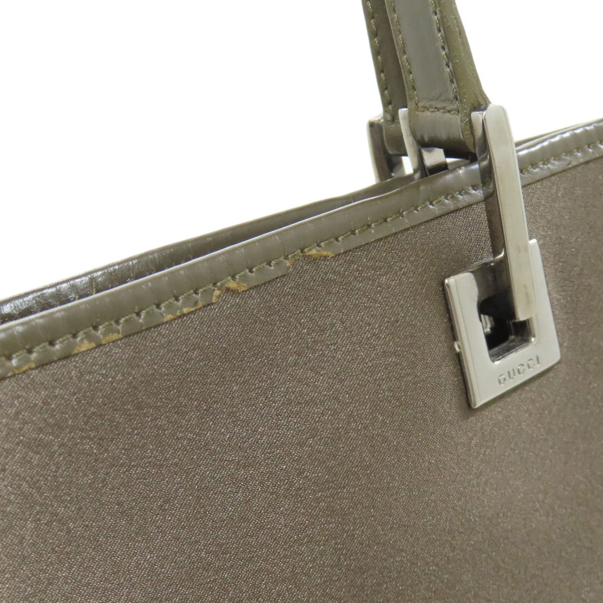 Gucci Gucci 002・1998 Logo Tote Bag, Nylon/Leather, Women's Size ONE SIZE - 18 Thumbnail